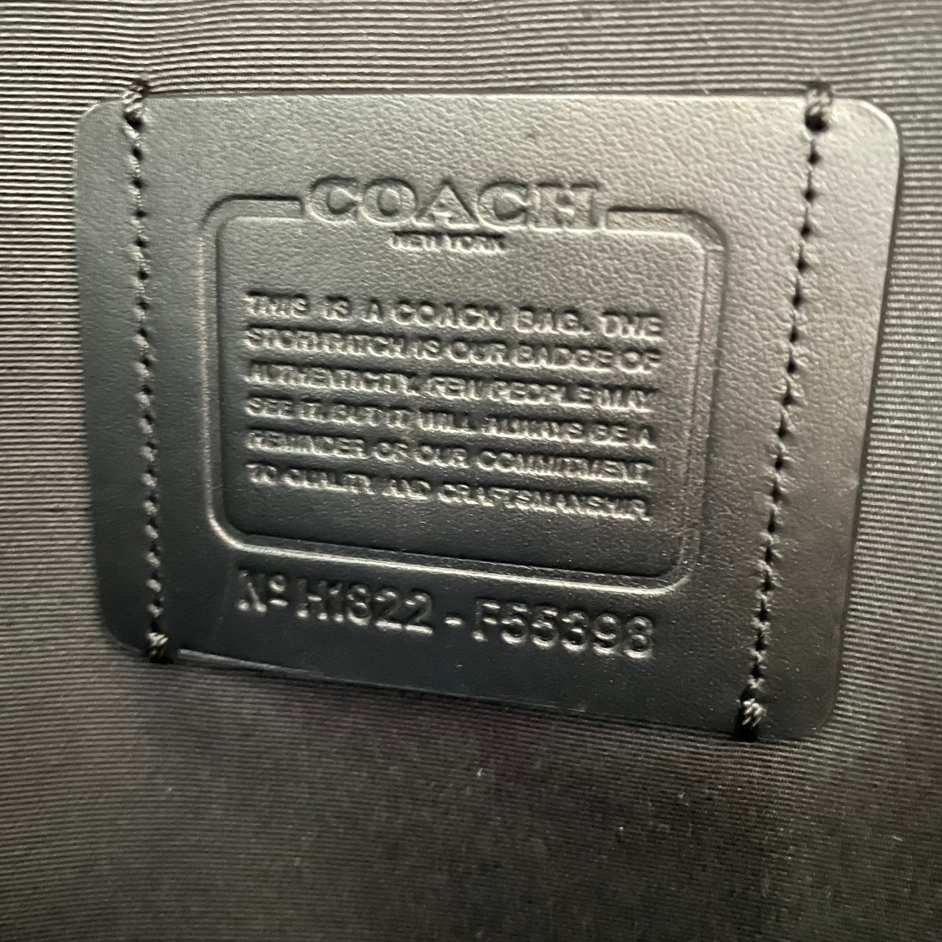 COACH_(コーチ)_シグネチャー リュック_F55398 _チャコールxブラック_中古品
