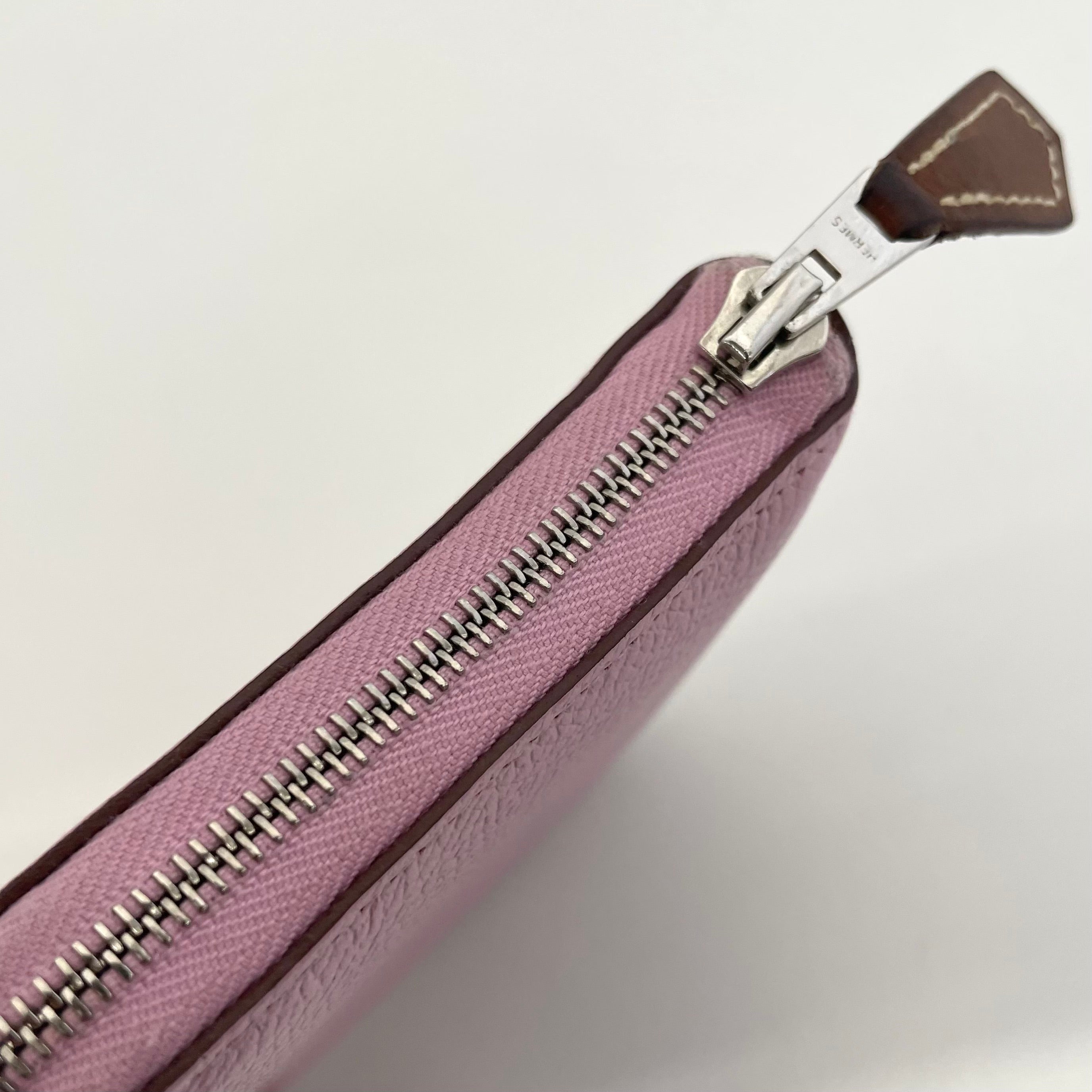 HERMES_(エルメス)_アザップコンパクト _シルクインコインケース_ヴォーエプソン ピンク_中古品