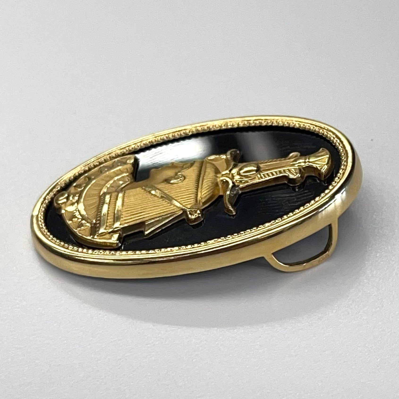 ノンブランド _K18/オニキス _クレオパトラモチーフ _ペンダントトップ _中古品