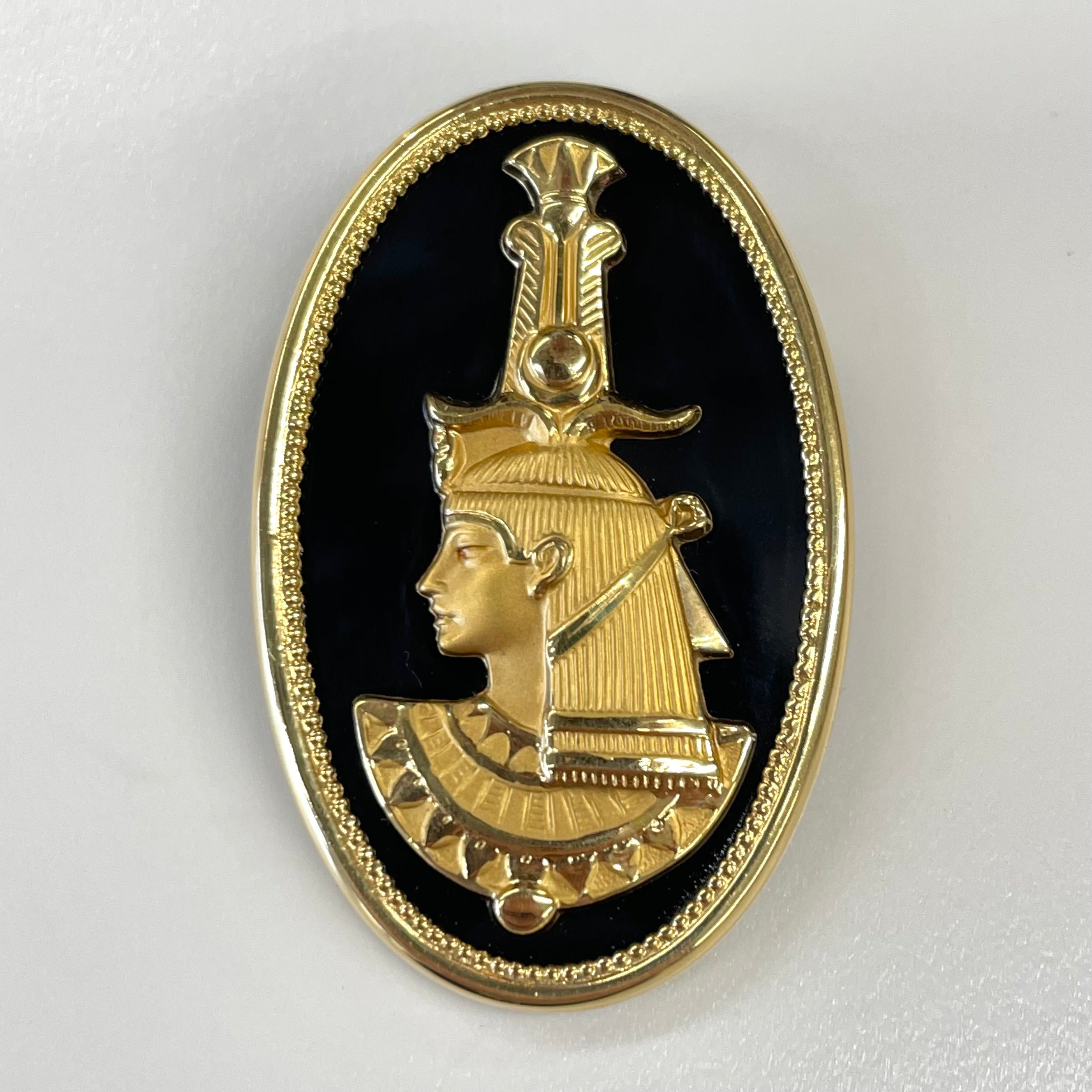 ノンブランド _K18/オニキス _クレオパトラモチーフ _ペンダントトップ _中古品