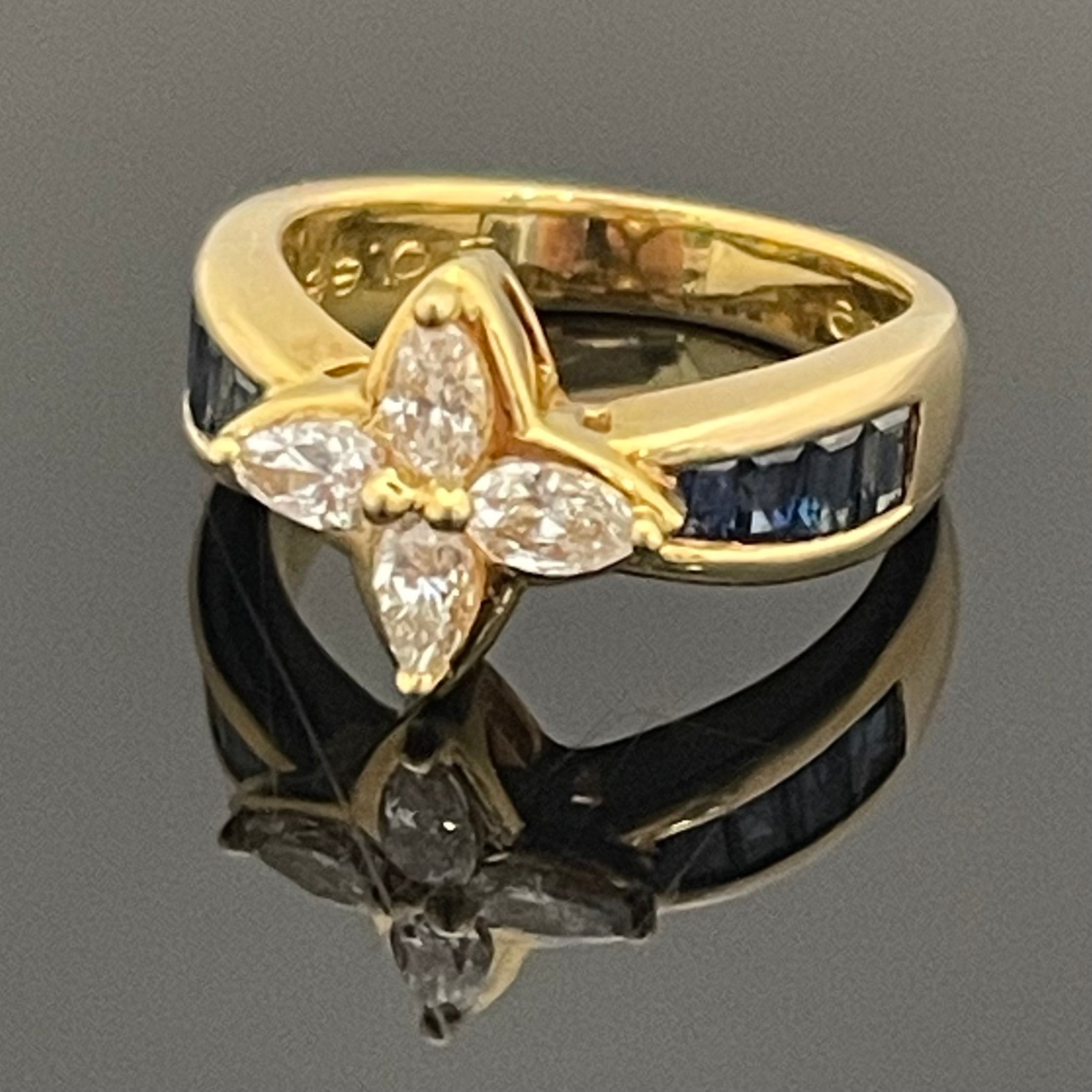 ノンブランド _K18ダイヤモンドリング_D0.59ct/S0.88ct _7.6g/#11号 _中古品