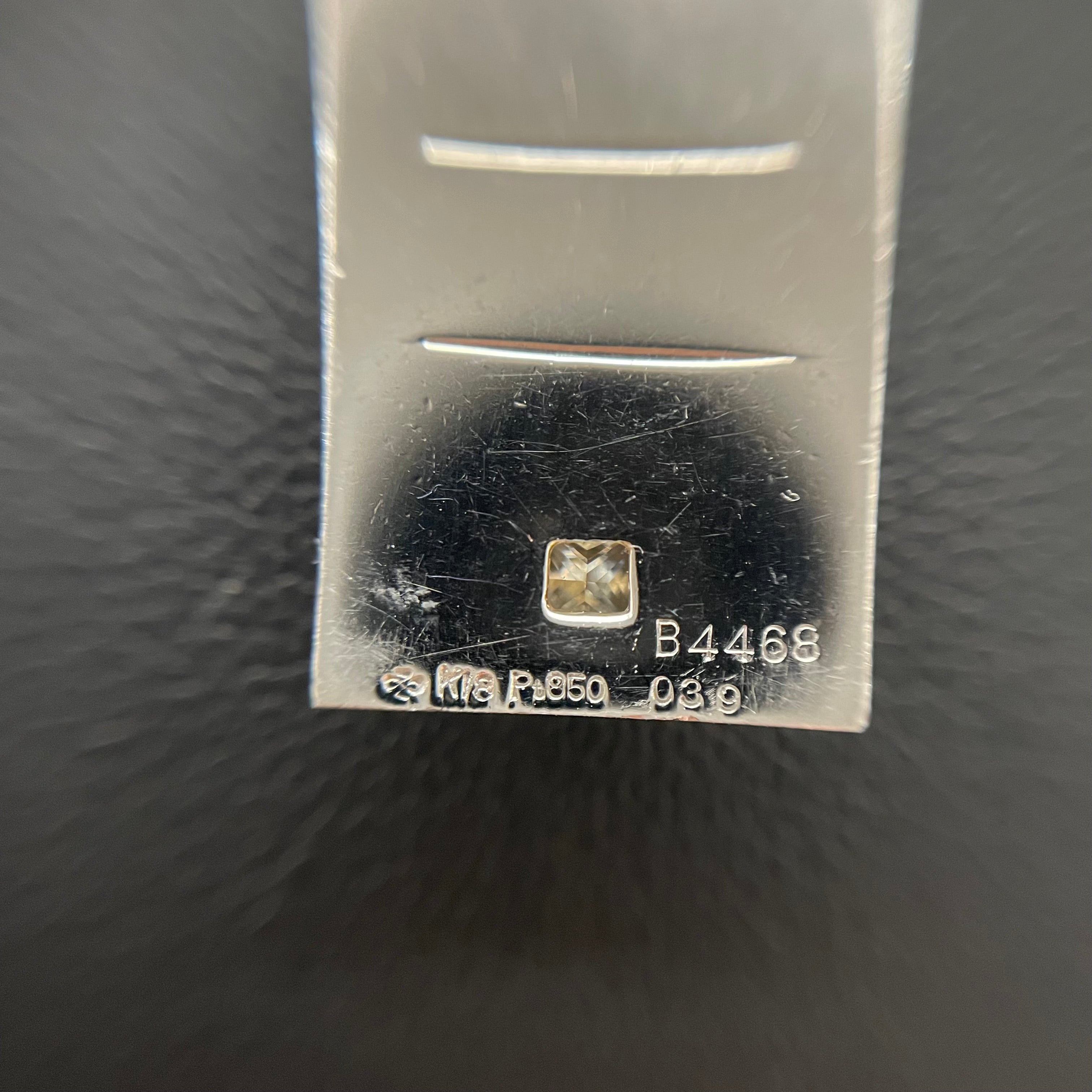 ノンブランド_Pt850/K18ダイヤモンド_ペンダントネックレス_D0.39ct/20.3g/60cm_中古品