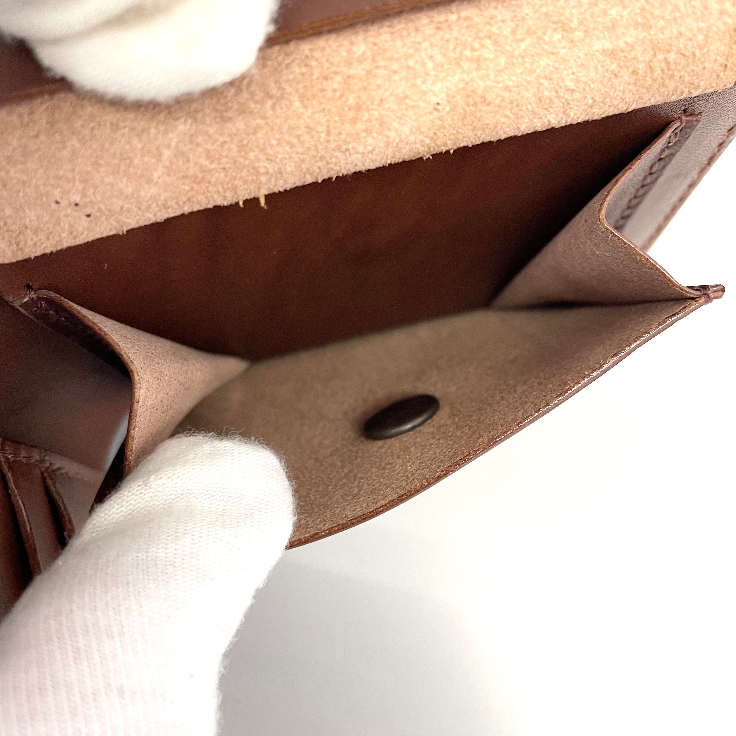 MAMA KIN_コードバン/二つ折り財布_栃木レザー/レザーウォレット_中古品