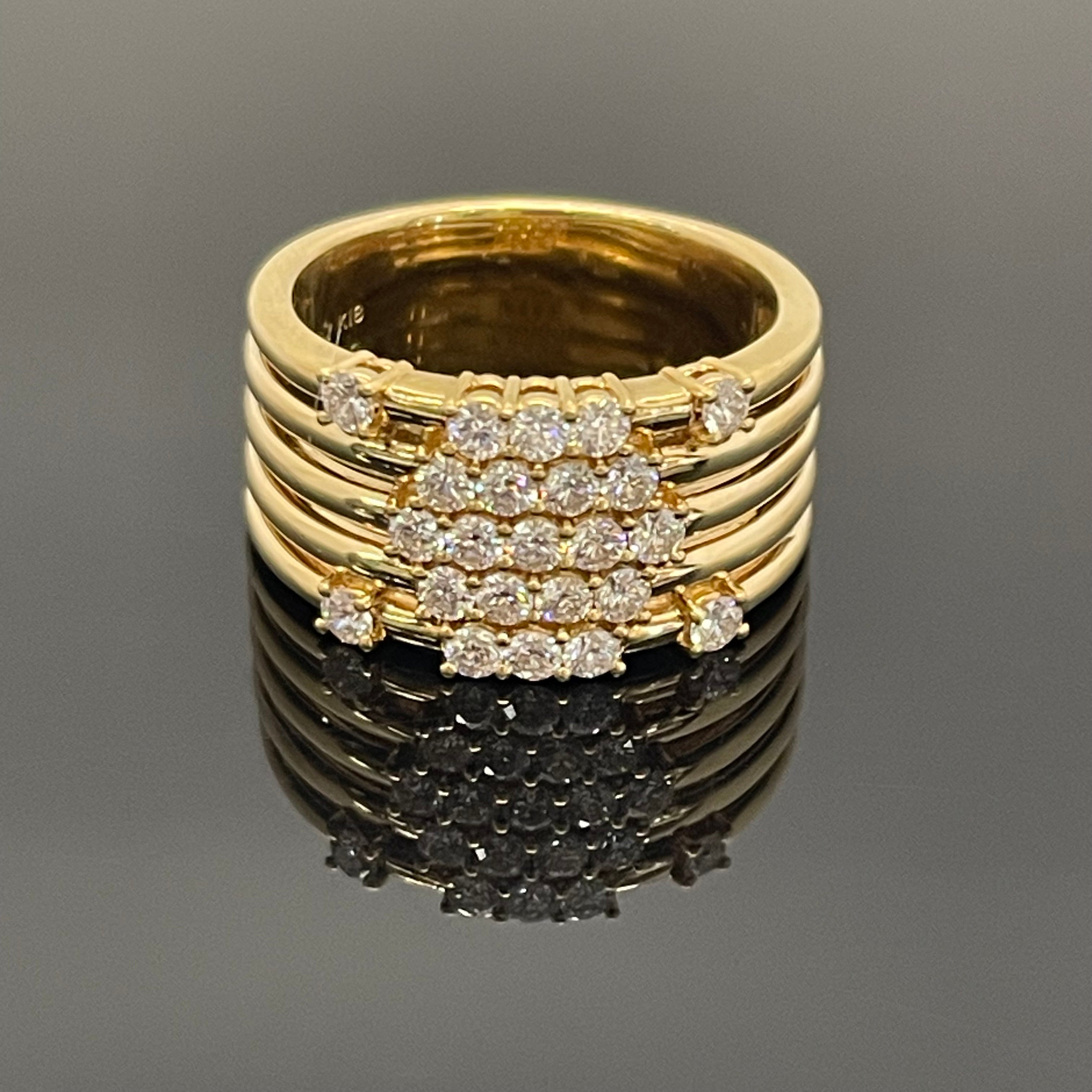 星の砂_K18ダイヤモンドリング_FD0.90ct/13.1g/#16.5号_中古品