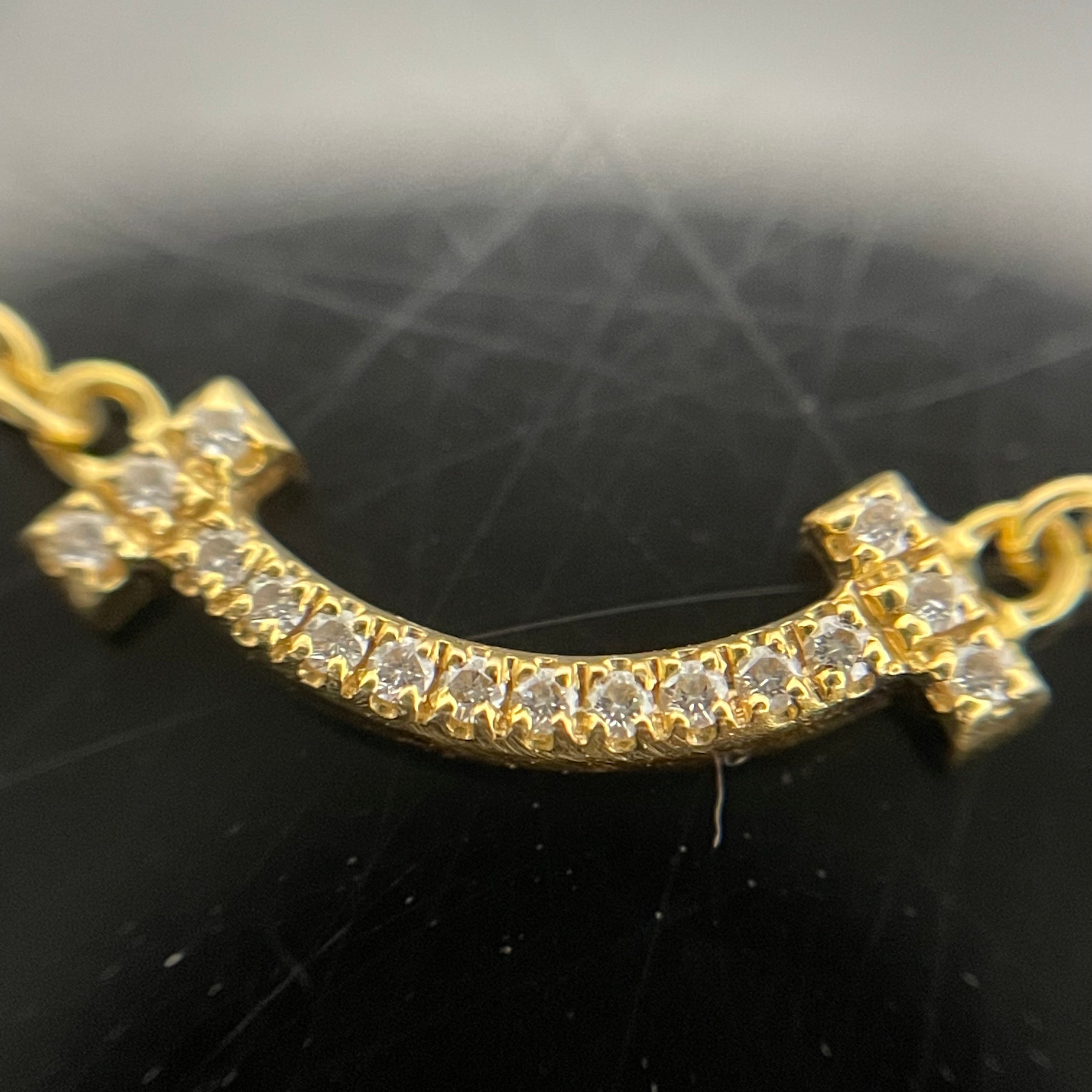 TIFFANY &Co _(ティファニー)_Tスマイルミニ _ダイヤモンドブレスレット_中古品