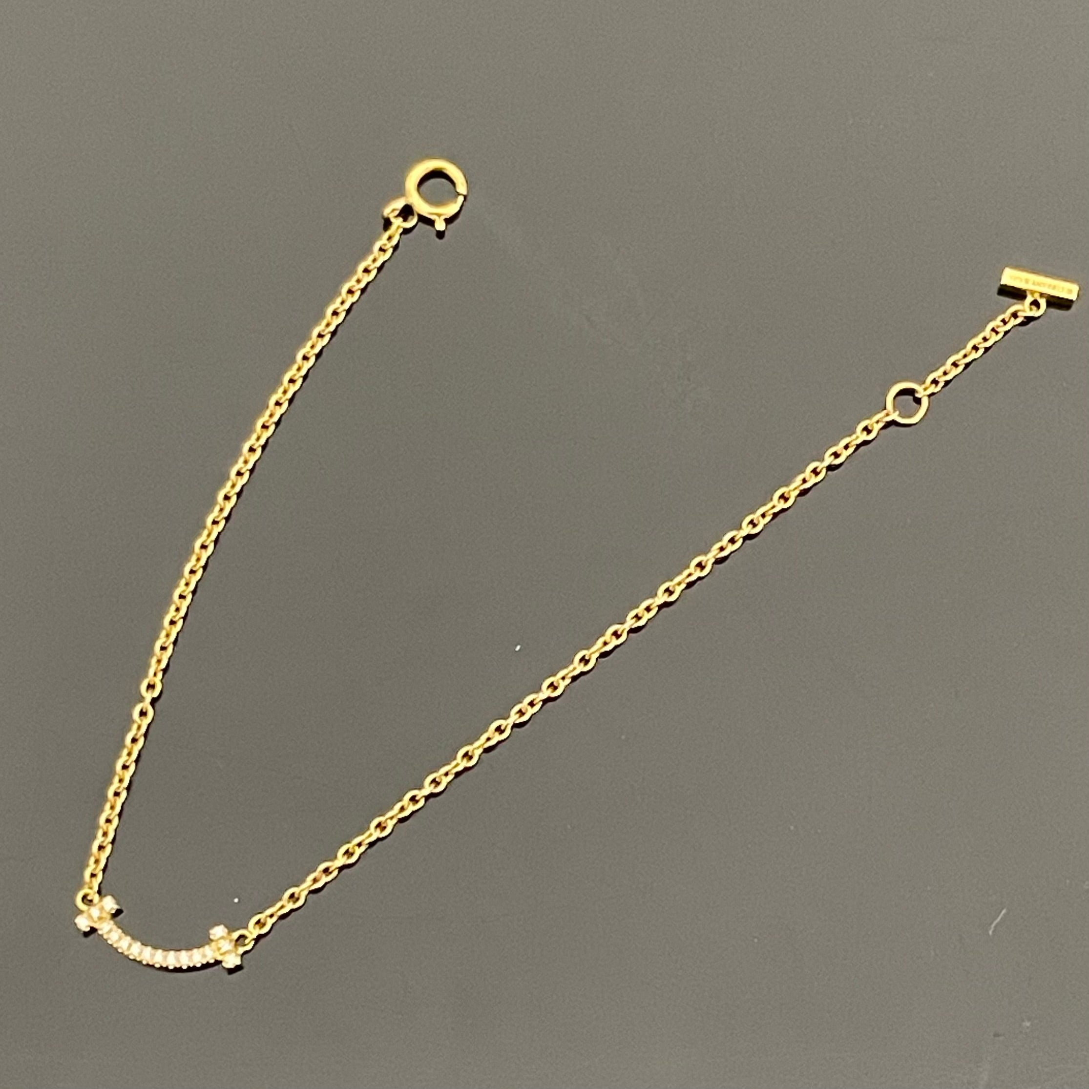 TIFFANY &Co _(ティファニー)_Tスマイルミニ _ダイヤモンドブレスレット_中古品