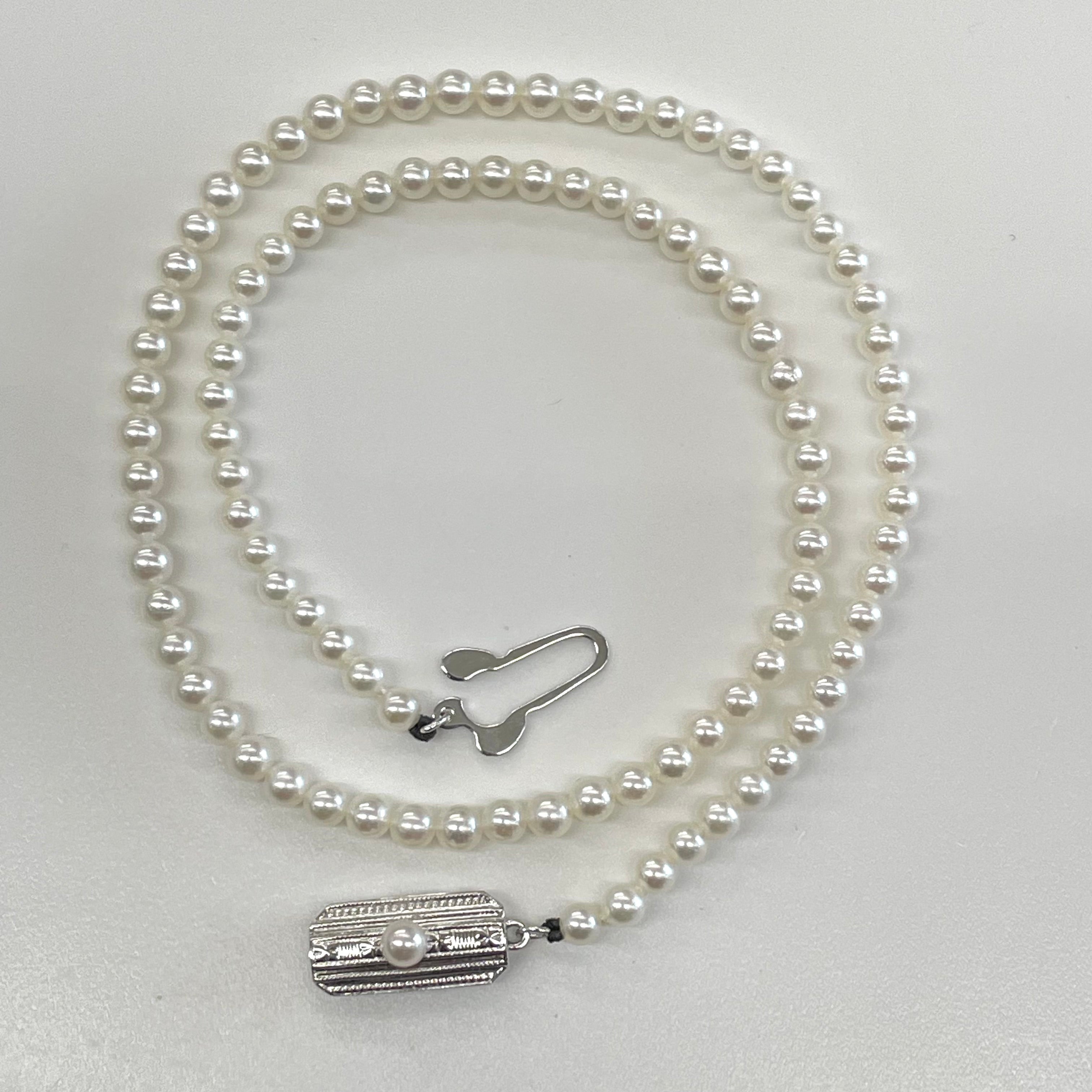 MIKIMOTO _(ミキモト)_ベビーパールネックレス_3.5〜3.9㎜/38cm/留金SV_中古品