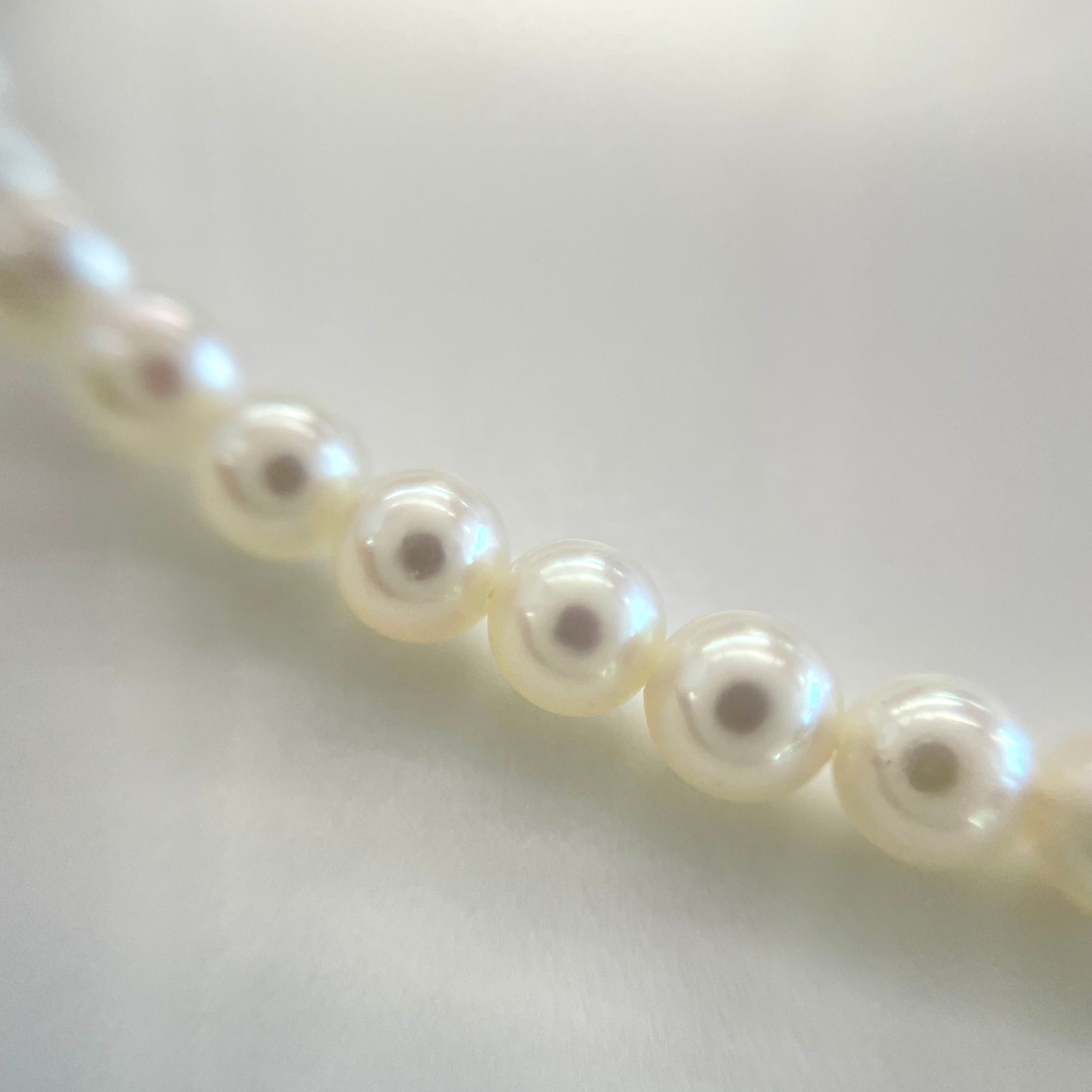 MIKIMOTO _(ミキモト)_ベビーパールネックレス_3.5〜3.9㎜/38cm/留金SV_中古品