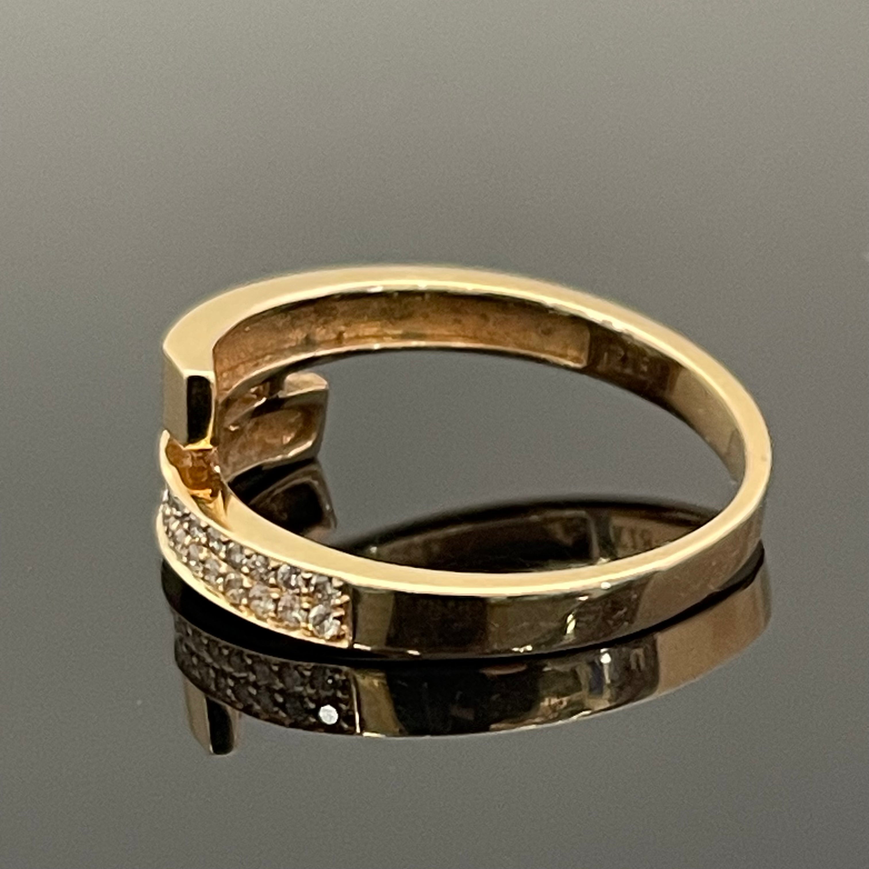 ノンブランド _K18RG_ダイヤモンドリング_FD0.15ct/2.5g/#12_中古品