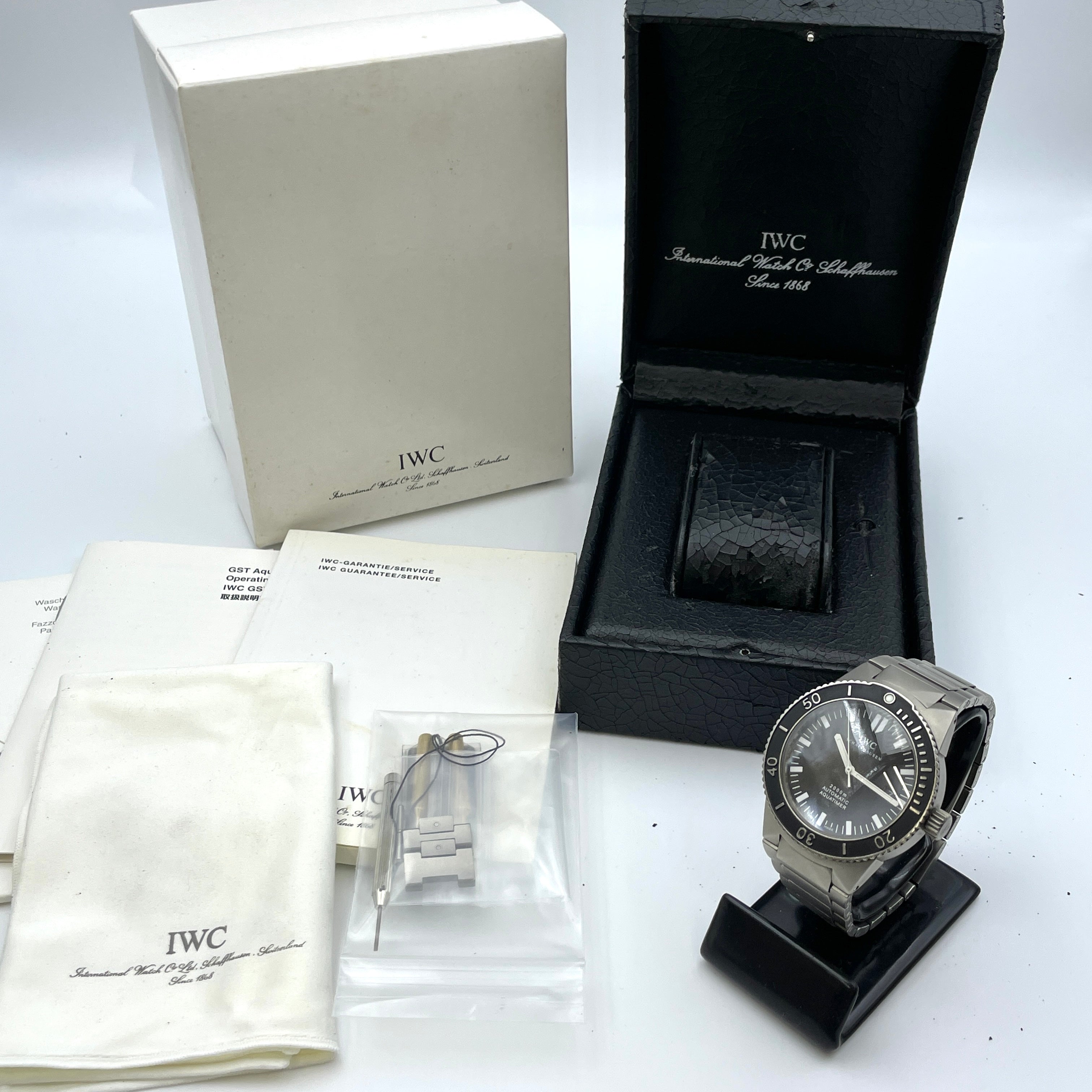 IWC_(アイダブリューシー)_GSTアクアタイマー_IW353601_チタン 2000M_自動巻 腕時計_中古品