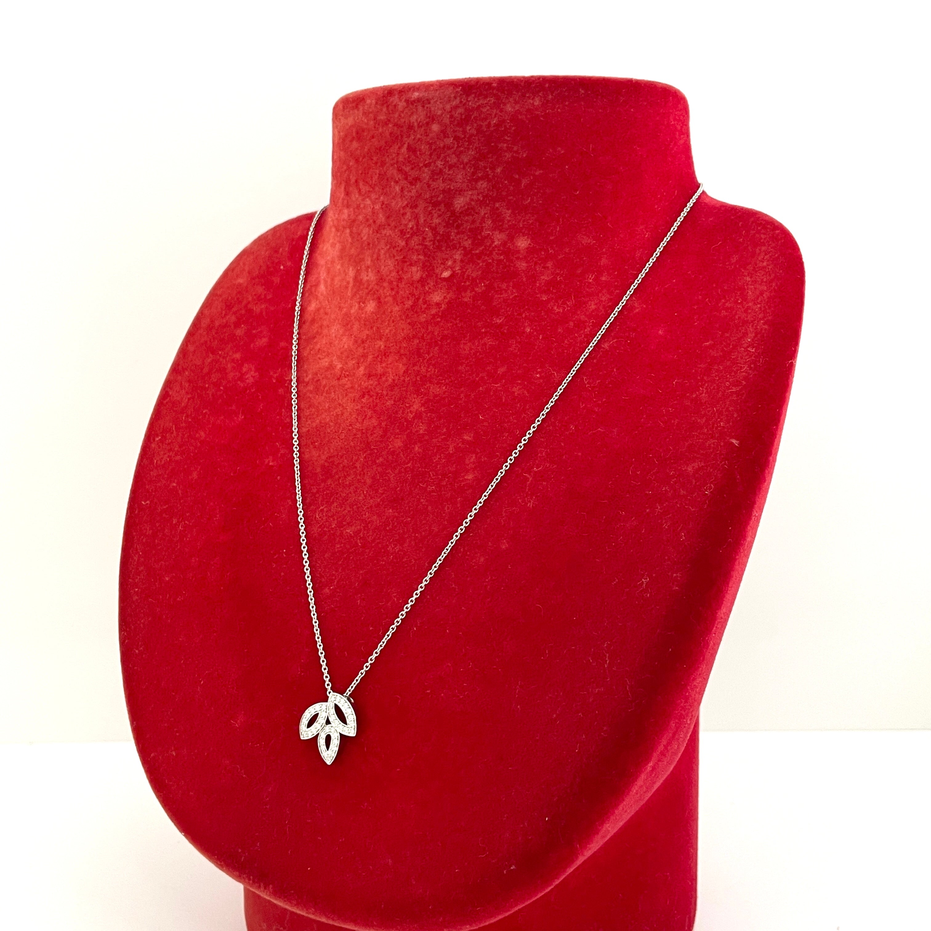 【送料無料】_HARRY WINSTON_(ハリーウィンストン)_リリークラスター・ミニ・ペンダント_PT950 ダイヤモンド 5.7gネックレス_中古品