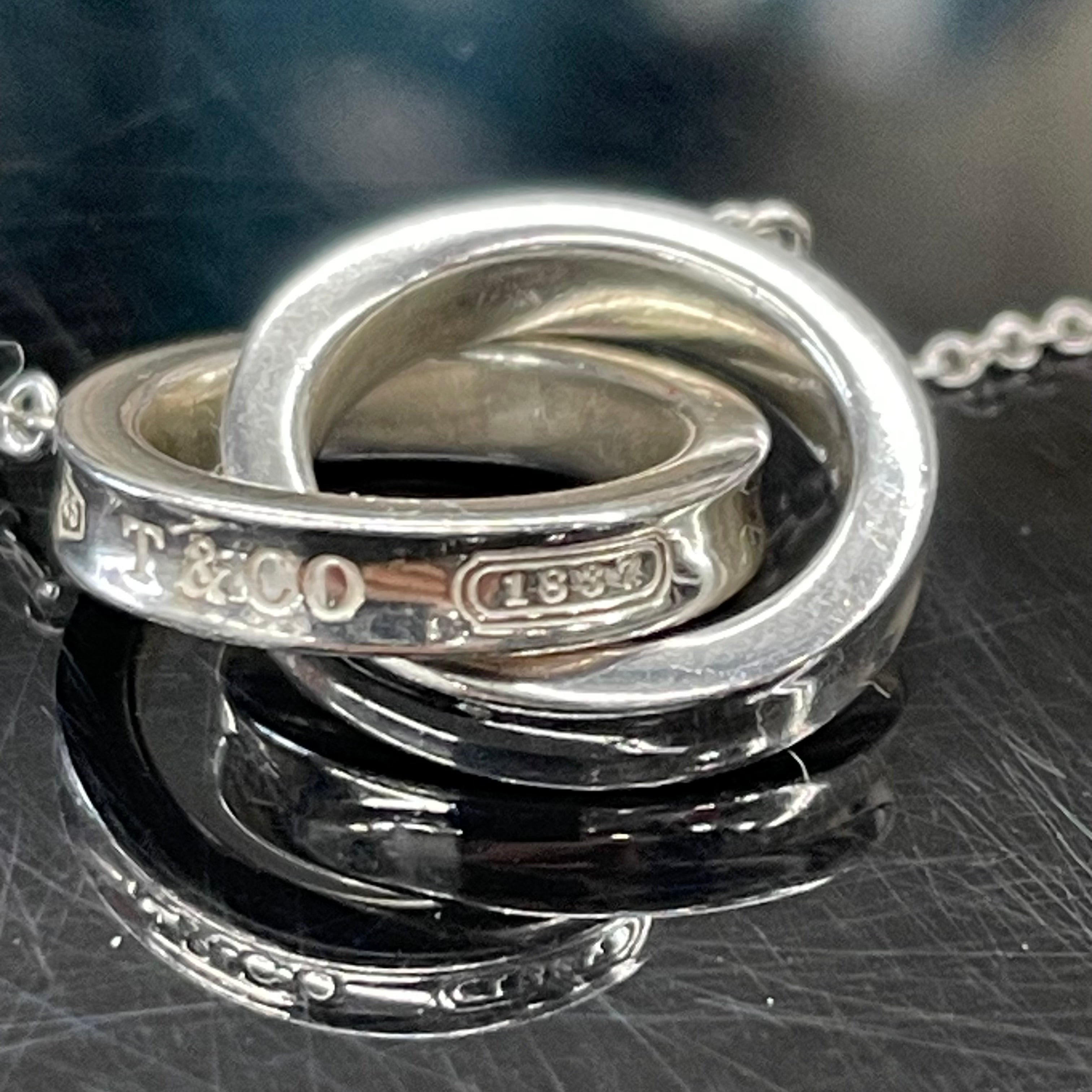 TIFFANY&Co_(ティファニー)_SV925インターロッキング _サークル ペンダント(スモール)_中古品
