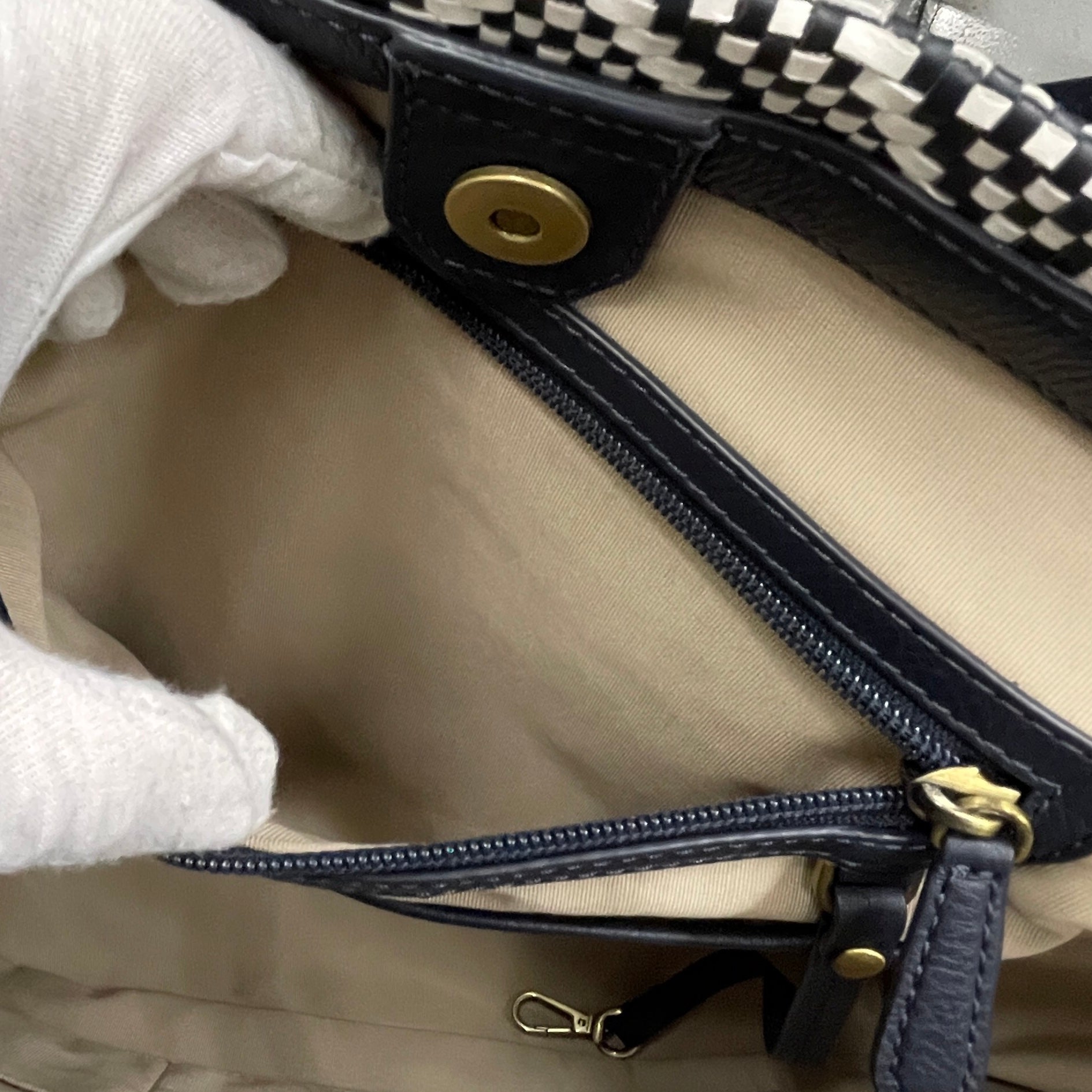 MICHAEL KORS_(マイケルコース)_2WAYバッグ _BROOKLYN LARGE _WOVEN LEATHER SATCHEL _中古品