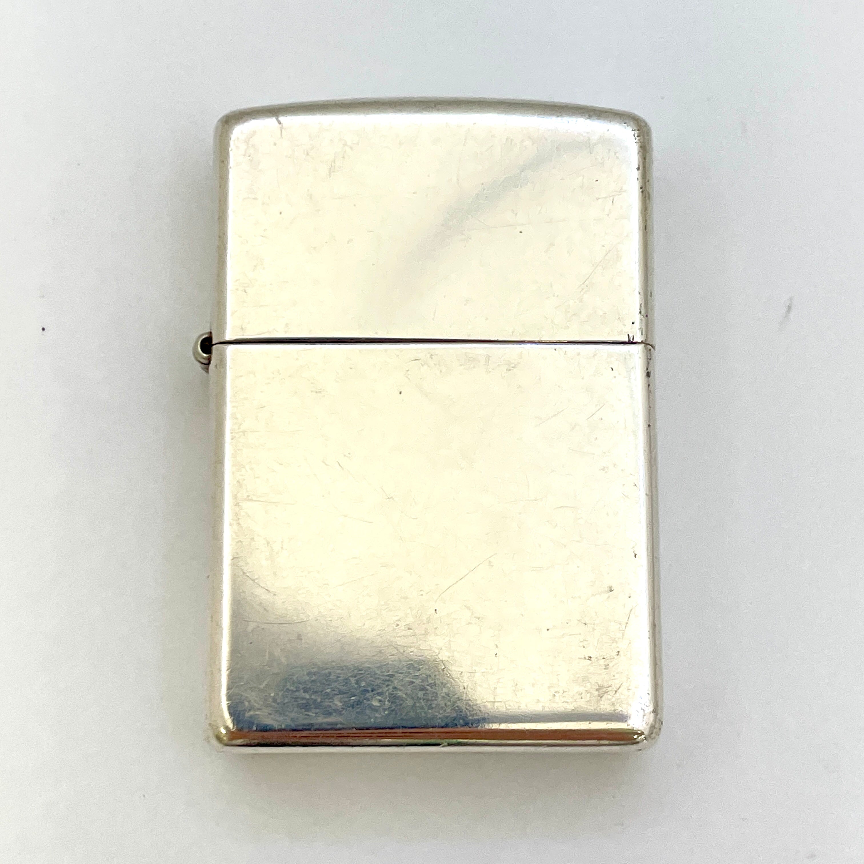 【送料無料】_Zippo_(ジッポ)_オイルライター_STERLING SILVER 無地 2011_中古品