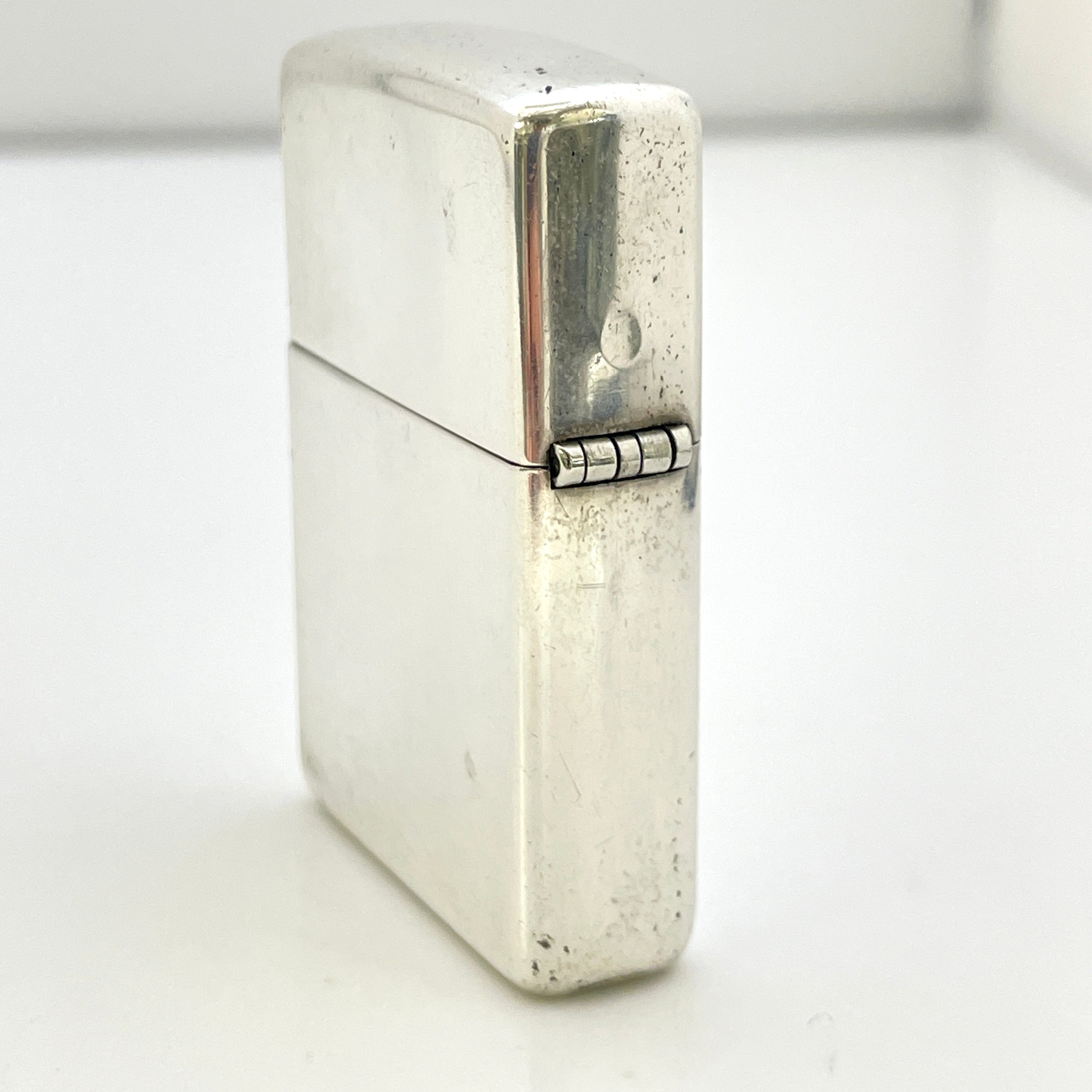 【送料無料】_Zippo_(ジッポ)_オイルライター_STERLING SILVER 無地 2011_中古品