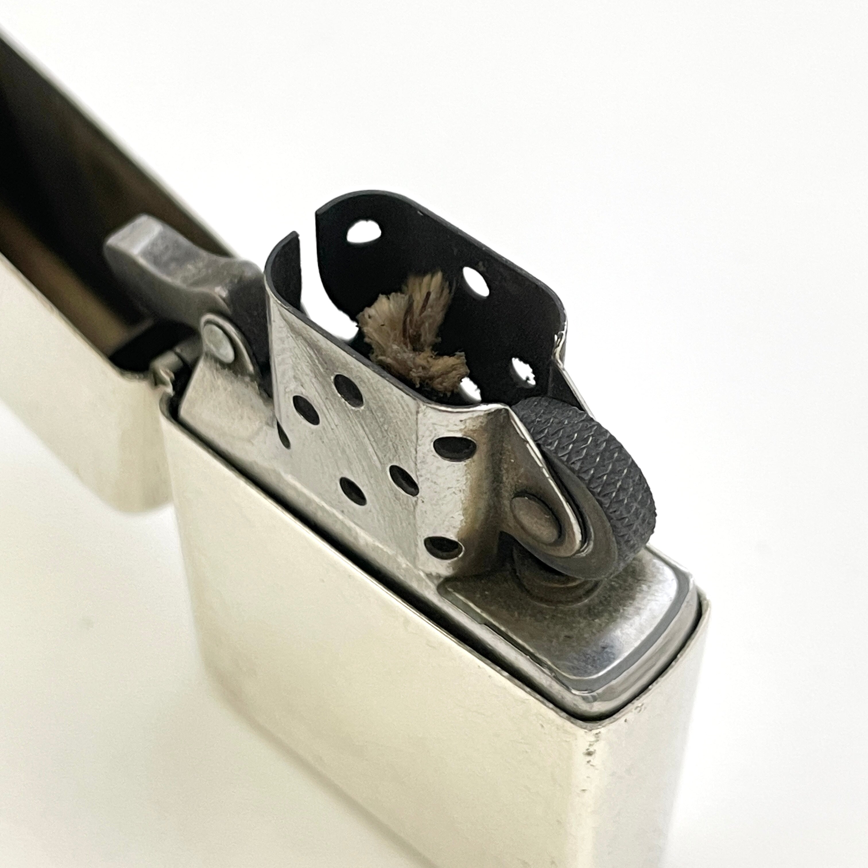 【送料無料】_Zippo_(ジッポ)_オイルライター_STERLING SILVER 無地 2011_中古品