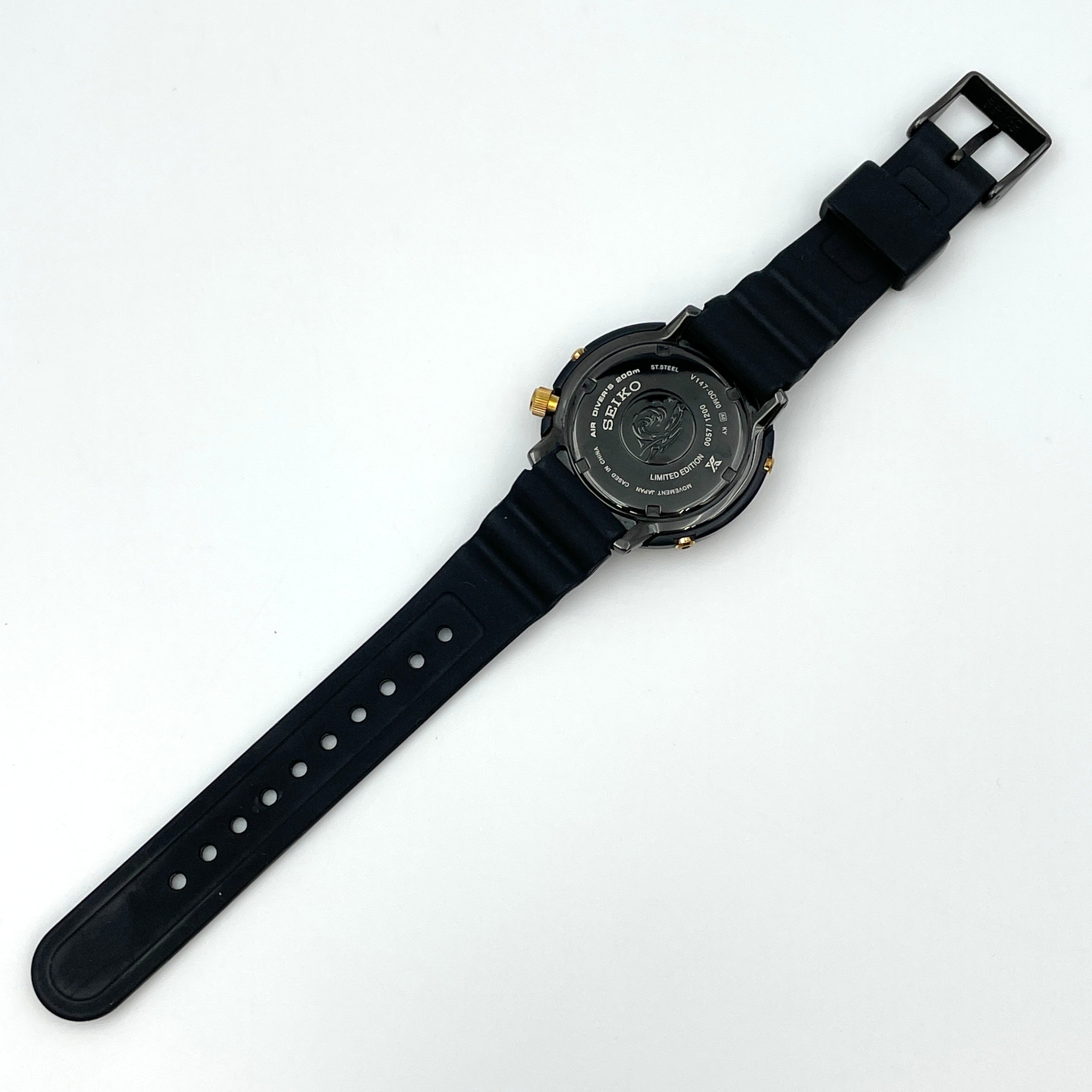 【送料無料】_SEIKO_(セイコー)_プロスペックス ダイバースキューバ 200M_V147-0CM0 1200本限定_ソーラー 腕時計 中古品