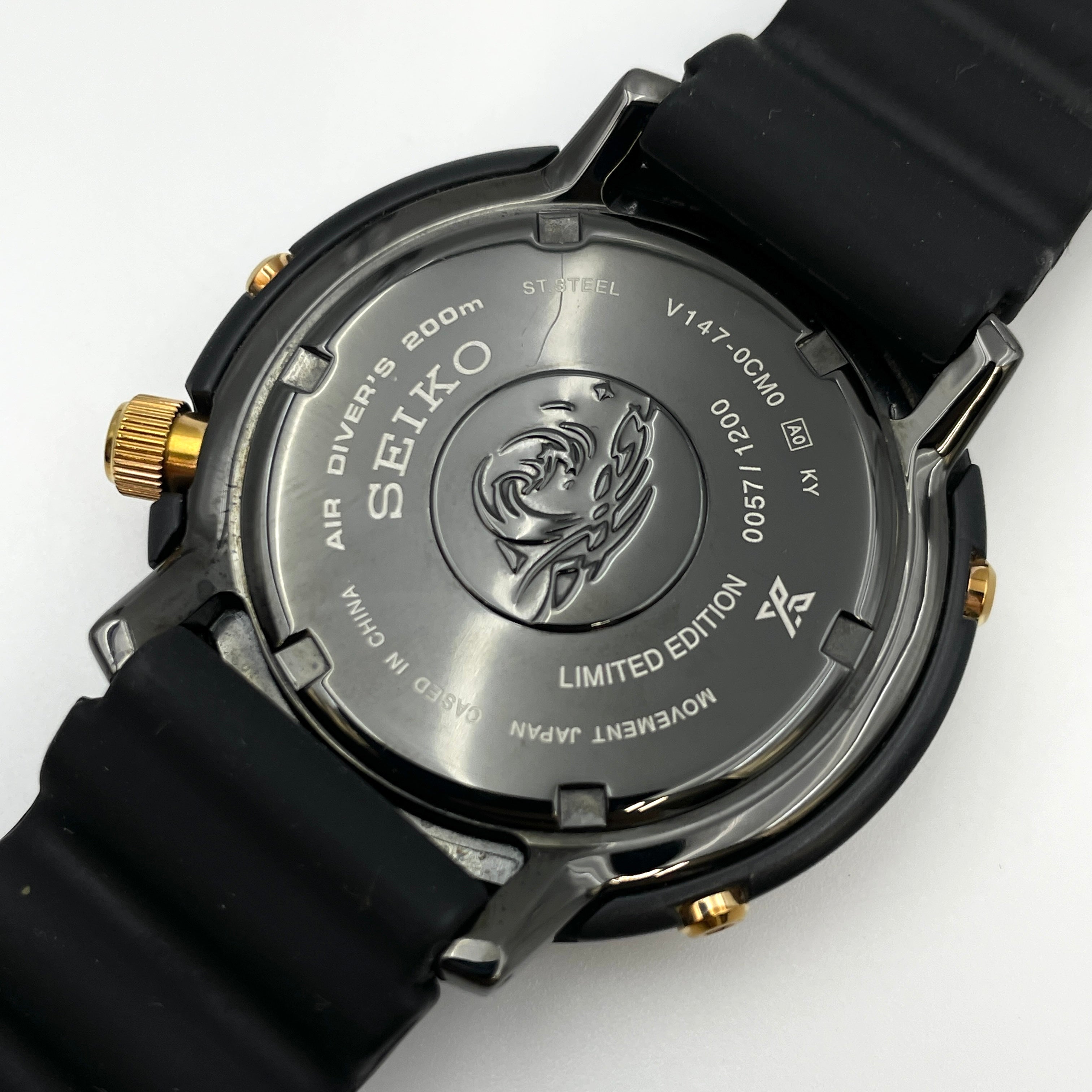 SEIKO_(セイコー)_プロスペックス ダイバースキューバ 200M_V147-0CM0 1200本限定_ソーラー 腕時計 中古品