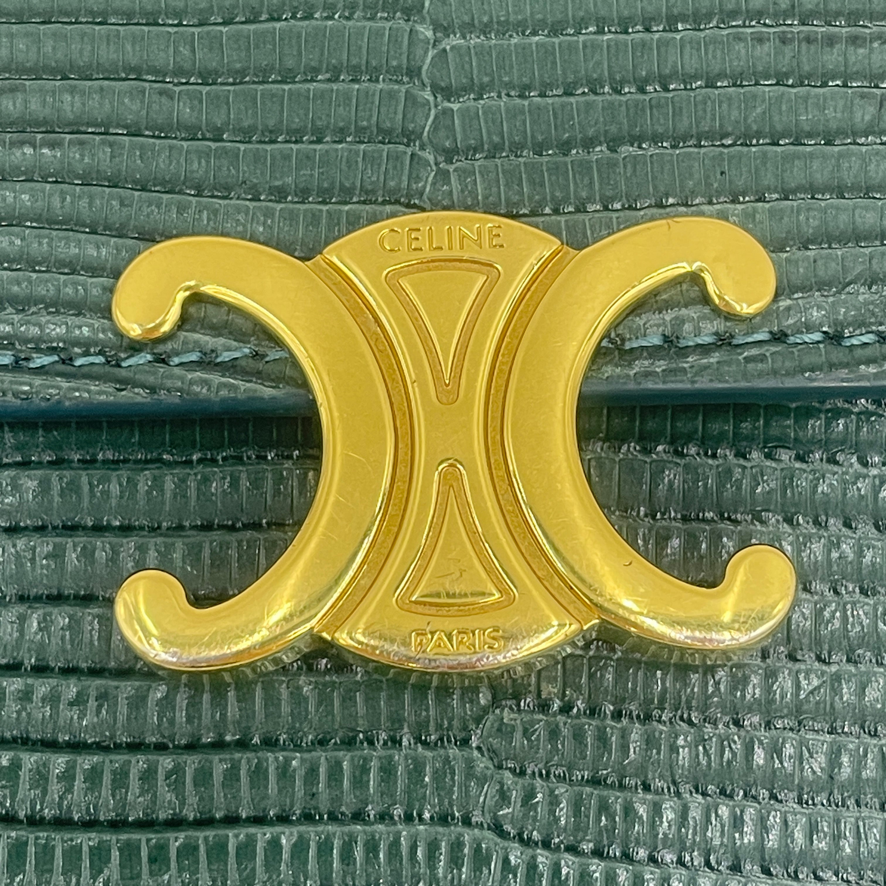 CELINE_(セリーヌ) _スモールウォレット_トリオンフ/リザード_中古品