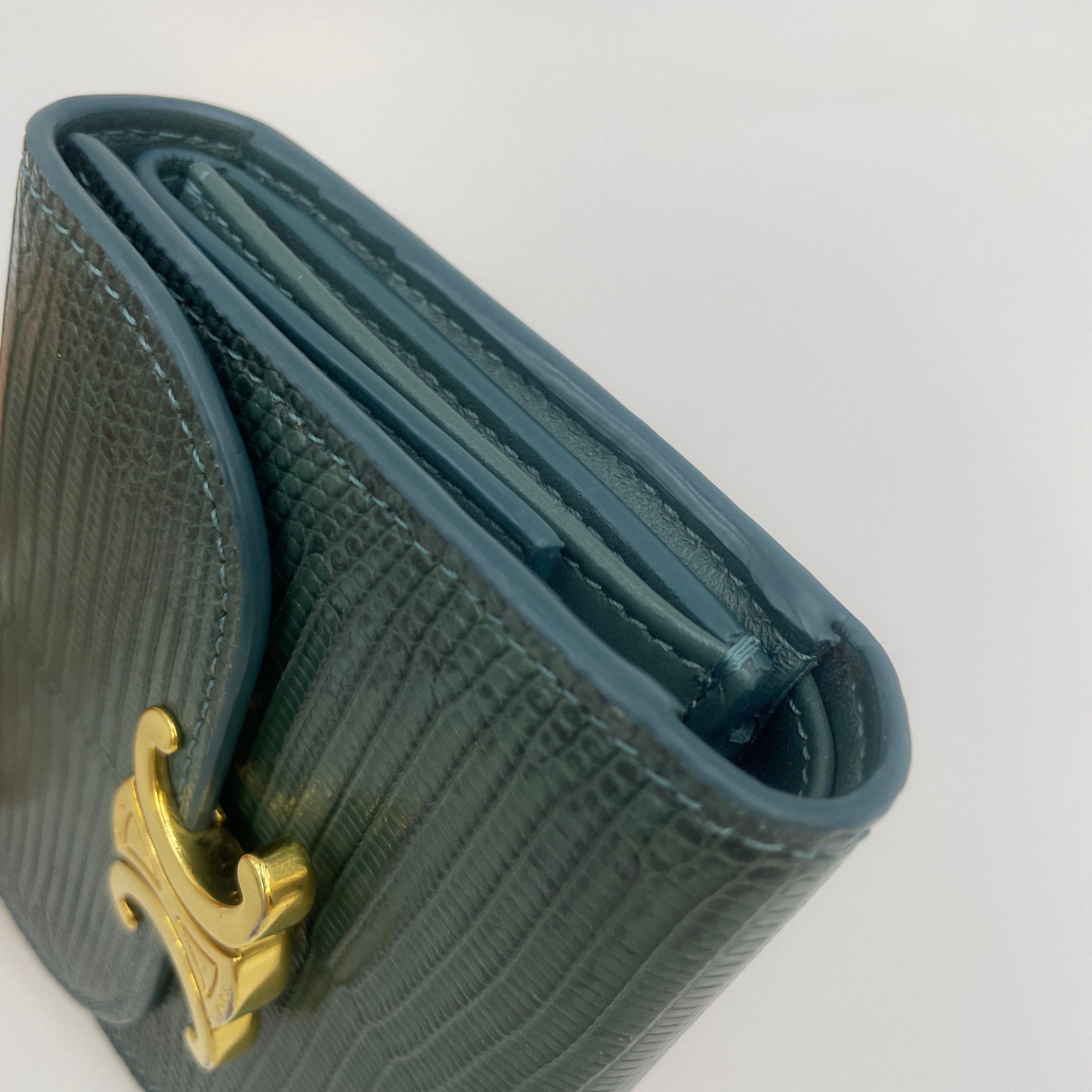 CELINE_(セリーヌ) _スモールウォレット_トリオンフ/リザード_中古品