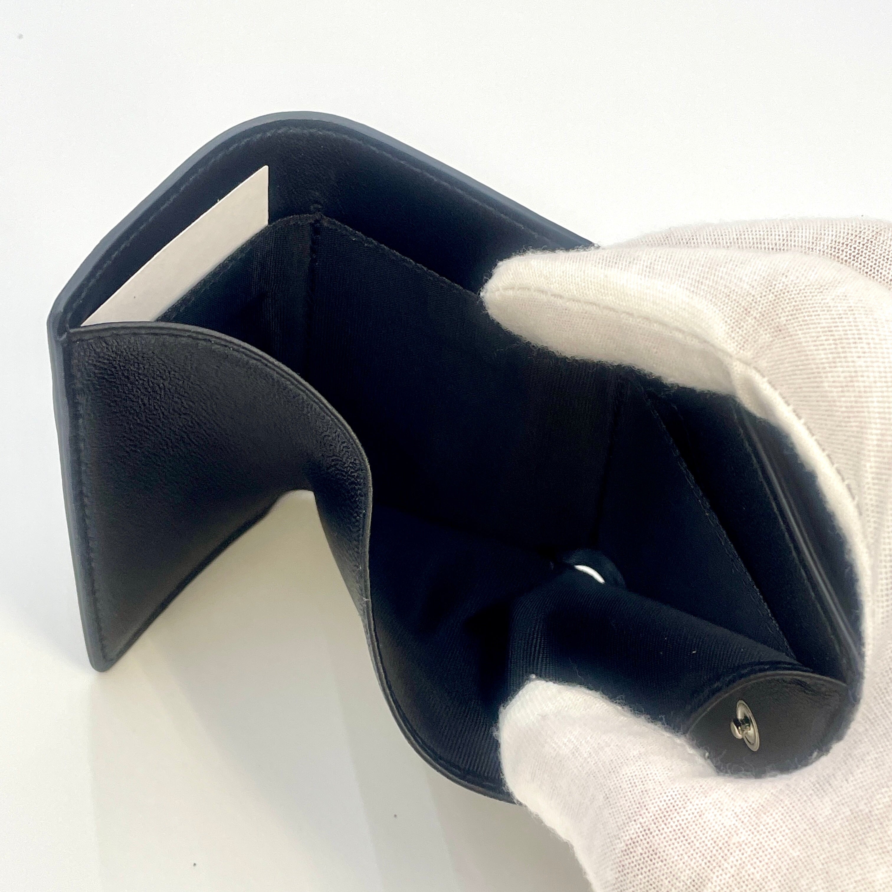 【送料無料】_BALENCIAGA_(バレンシアガ) _コンパクトウォレット三つ折り_エブリデイ ブラック_505055 DLQHN 1060 _未使用品