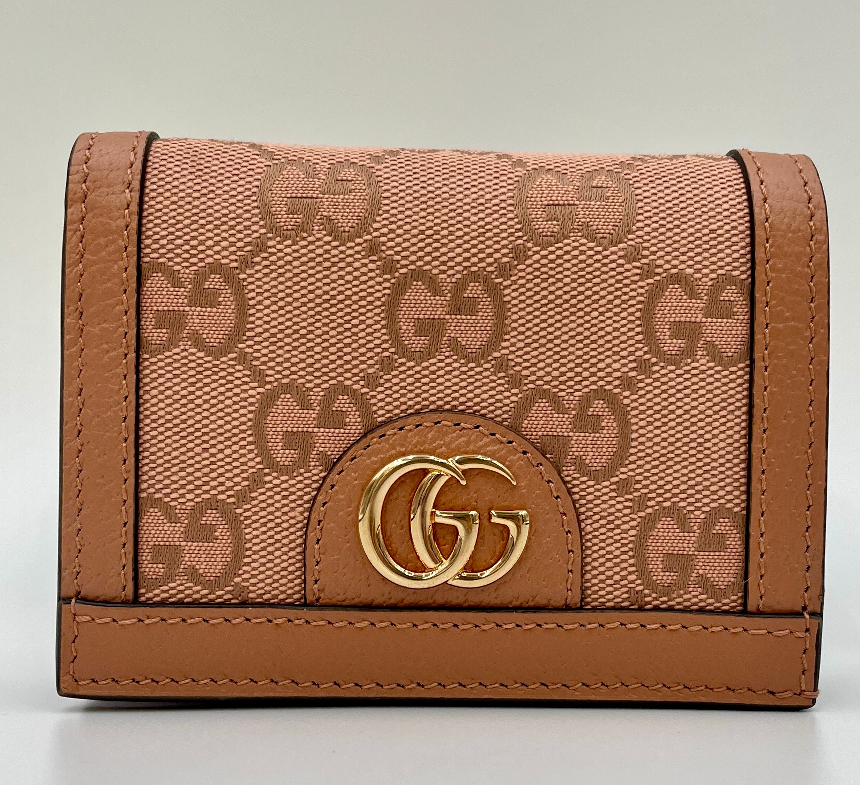 GUCCI_(グッチ) _コンパクト二つ折りウォレット_オフディアGG_カードケースウォレット_523155FACC7 _未使用品
