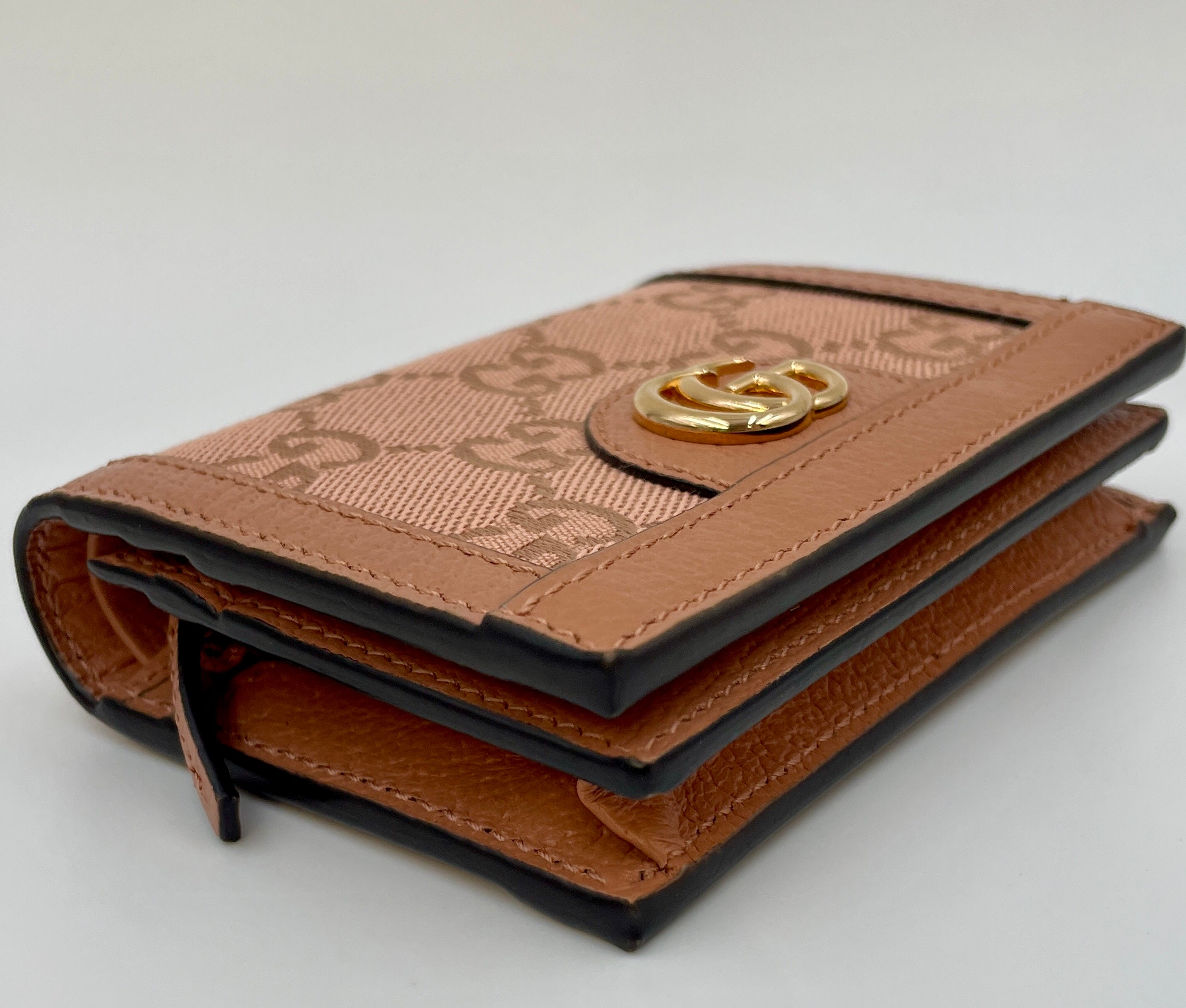 GUCCI_(グッチ) _コンパクト二つ折りウォレット_オフディアGG_カードケースウォレット_523155FACC7 _未使用品