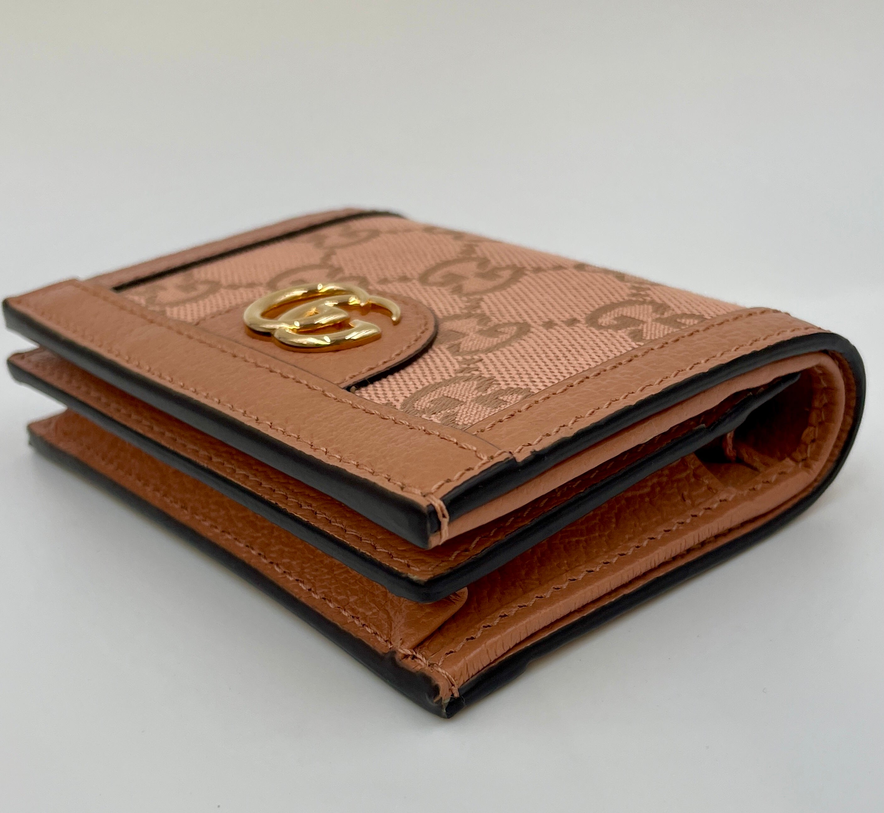 GUCCI_(グッチ) _コンパクト二つ折りウォレット_オフディアGG_カードケースウォレット_523155FACC7 _未使用品