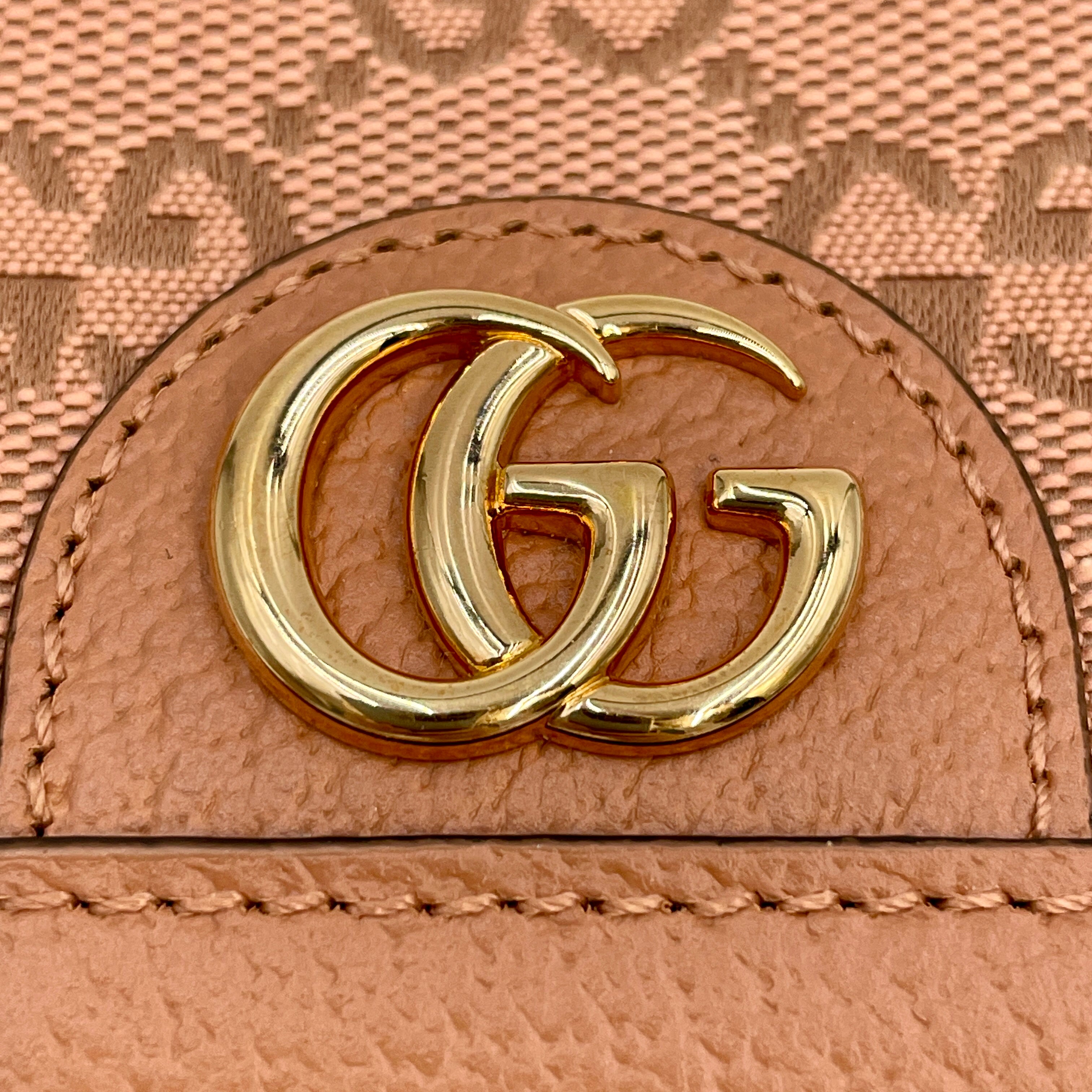 GUCCI_(グッチ) _コンパクト二つ折りウォレット_オフディアGG_カードケースウォレット_523155FACC7 _未使用品