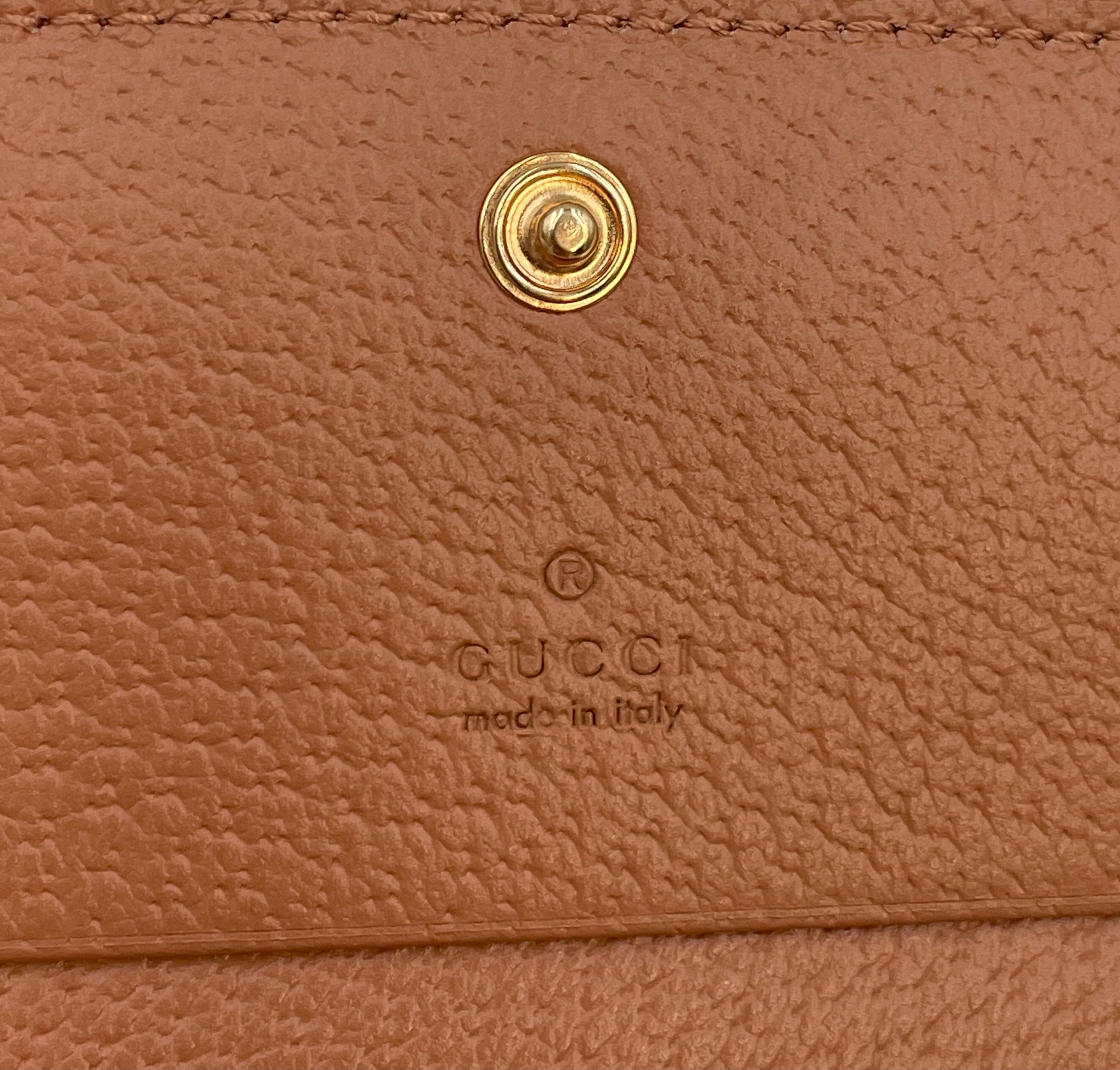 GUCCI_(グッチ) _コンパクト二つ折りウォレット_オフディアGG_カードケースウォレット_523155FACC7 _未使用品