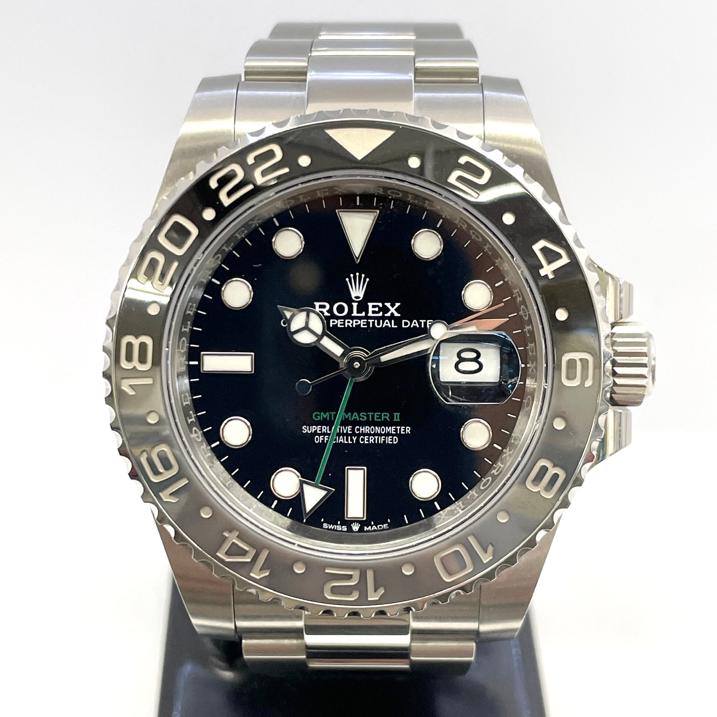 【送料無料】_ ROLEX_(ロレックス)_GMTマスターⅡ_ 126710GRNR_ オイスターブレス_ 中古品