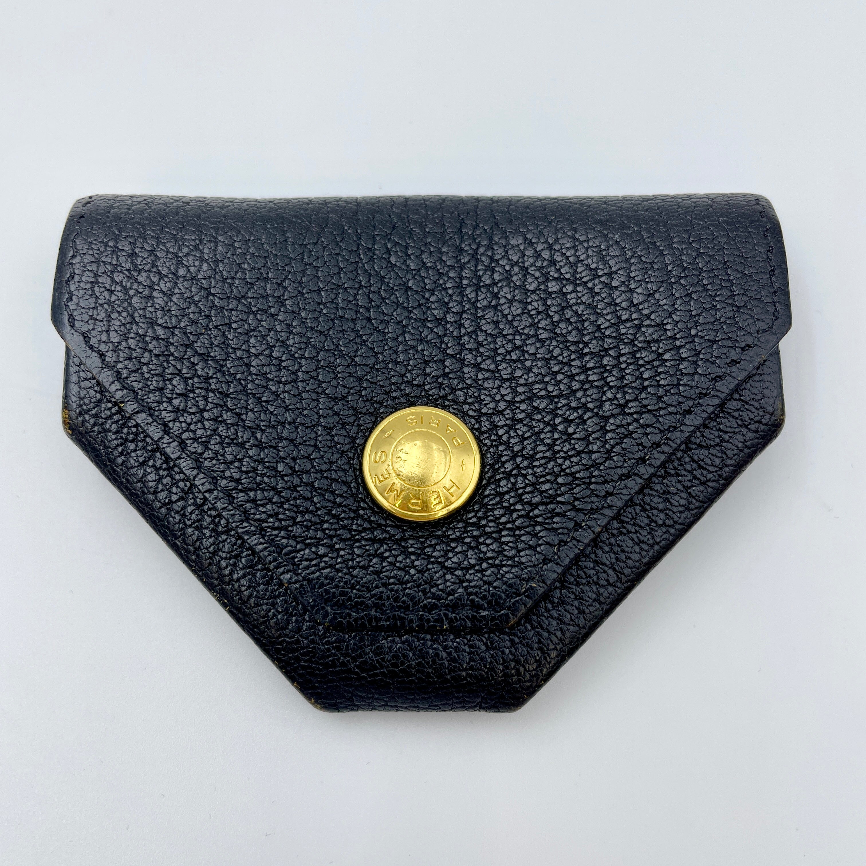 HERMES_(エルメス)_ル・ヴァンキャトル コインケース ヴェルソ_クロ/ シェーブル ゴールド金具_中古品