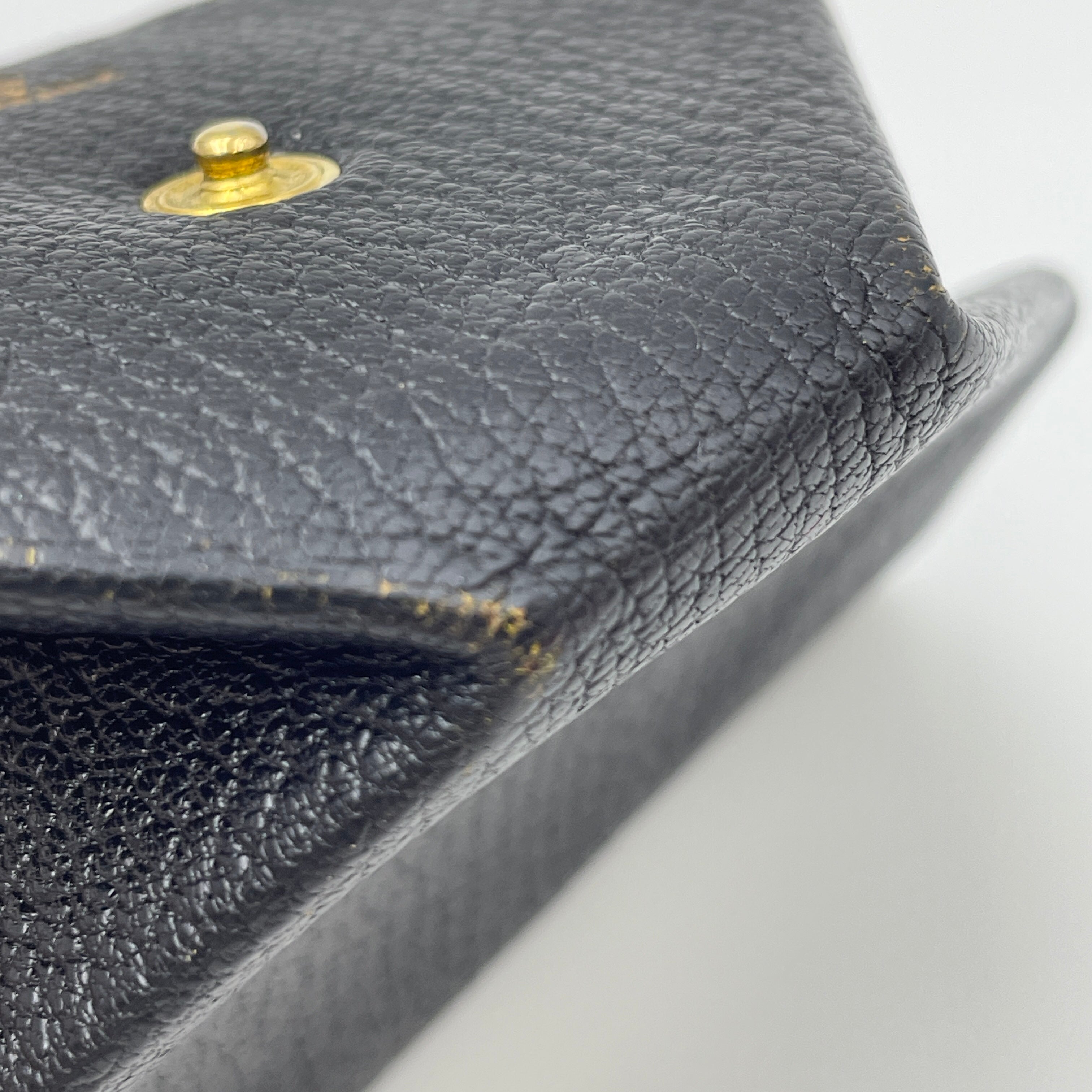 HERMES_(エルメス)_ル・ヴァンキャトル コインケース ヴェルソ_クロ/ シェーブル ゴールド金具_中古品