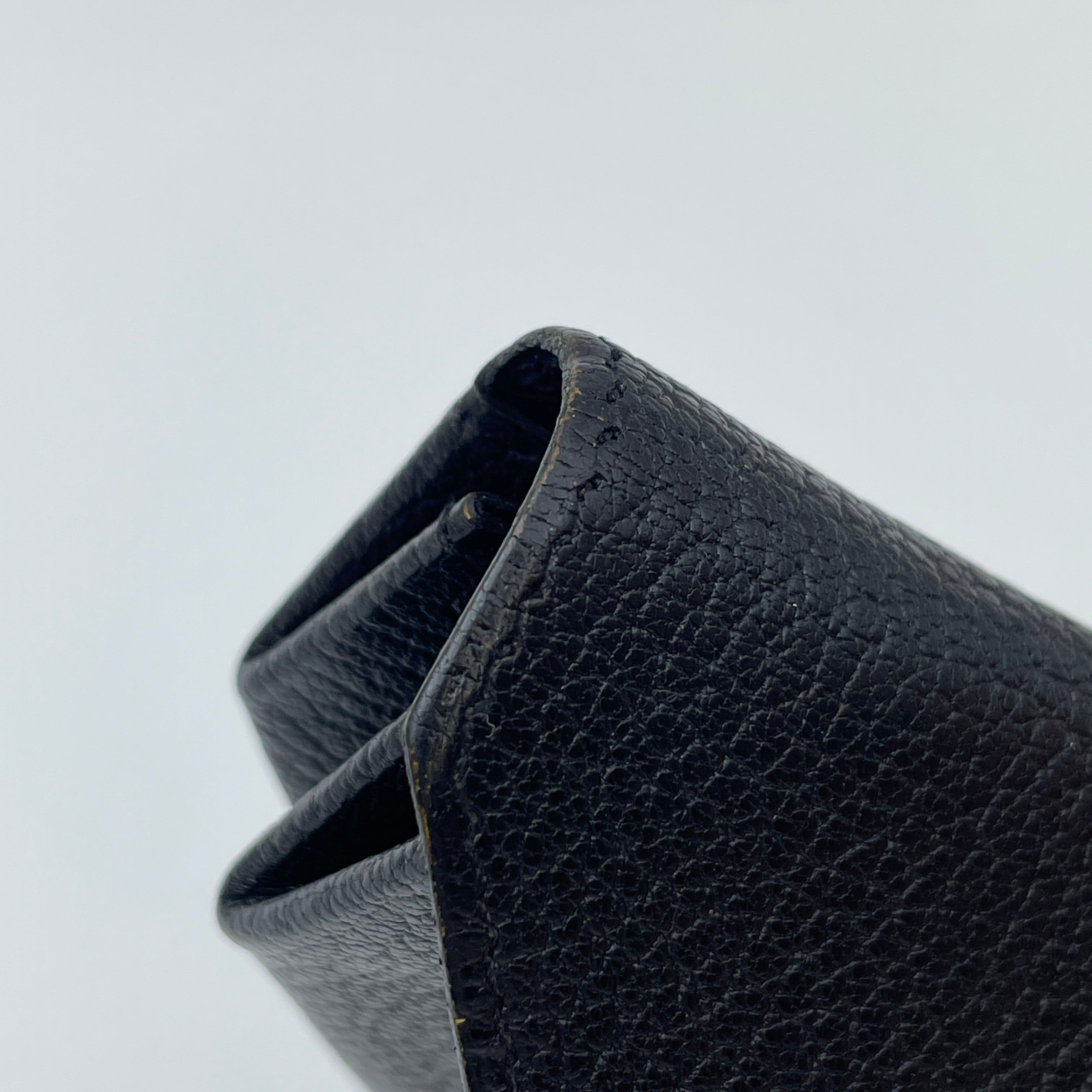 HERMES_(エルメス)_ル・ヴァンキャトル コインケース ヴェルソ_クロ/ シェーブル ゴールド金具_中古品