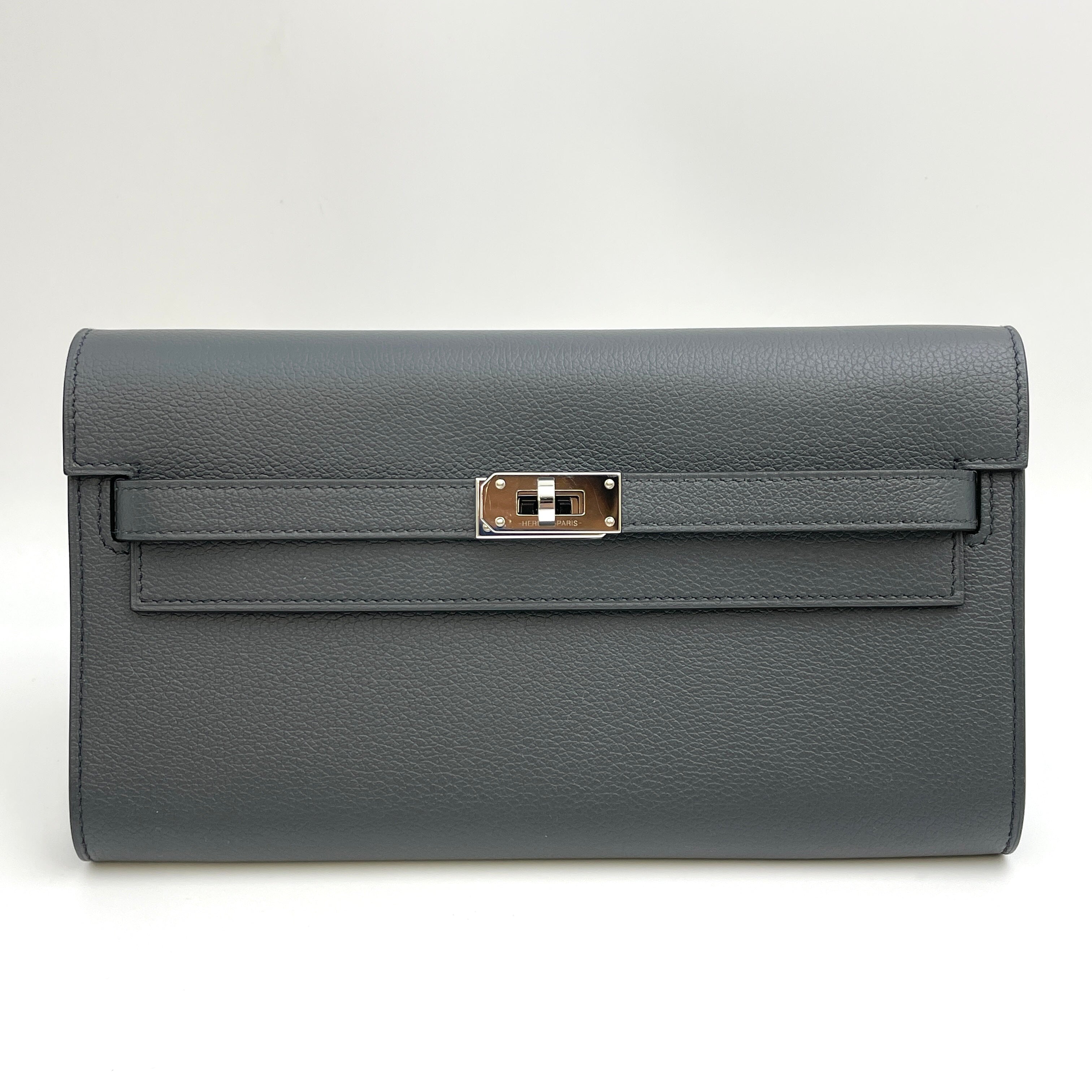 【送料無料】_ HERMES_(エルメス)_ケリーロングトゥーゴー_ エヴァ/アルドワーズ_ シルバー金具_ 中古品