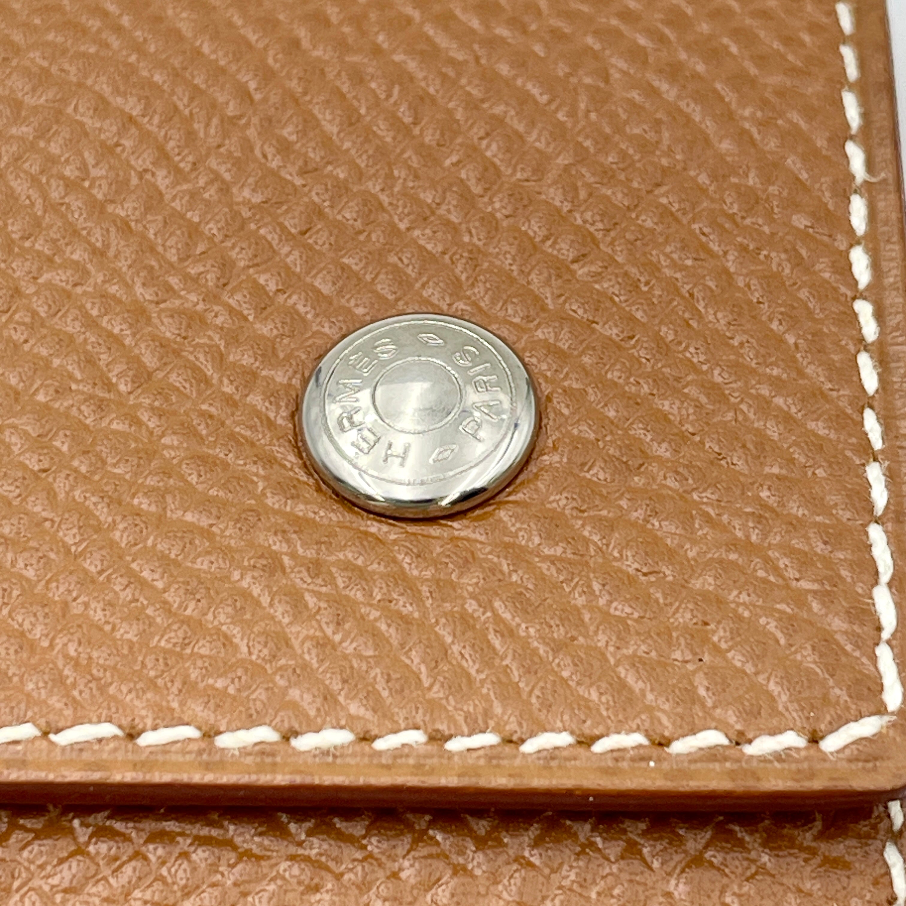 【送料無料】_HERMES _(エルメス)_キーケース エテュイクレ6_ブラウン/エプソン シルバー金具_未使用品