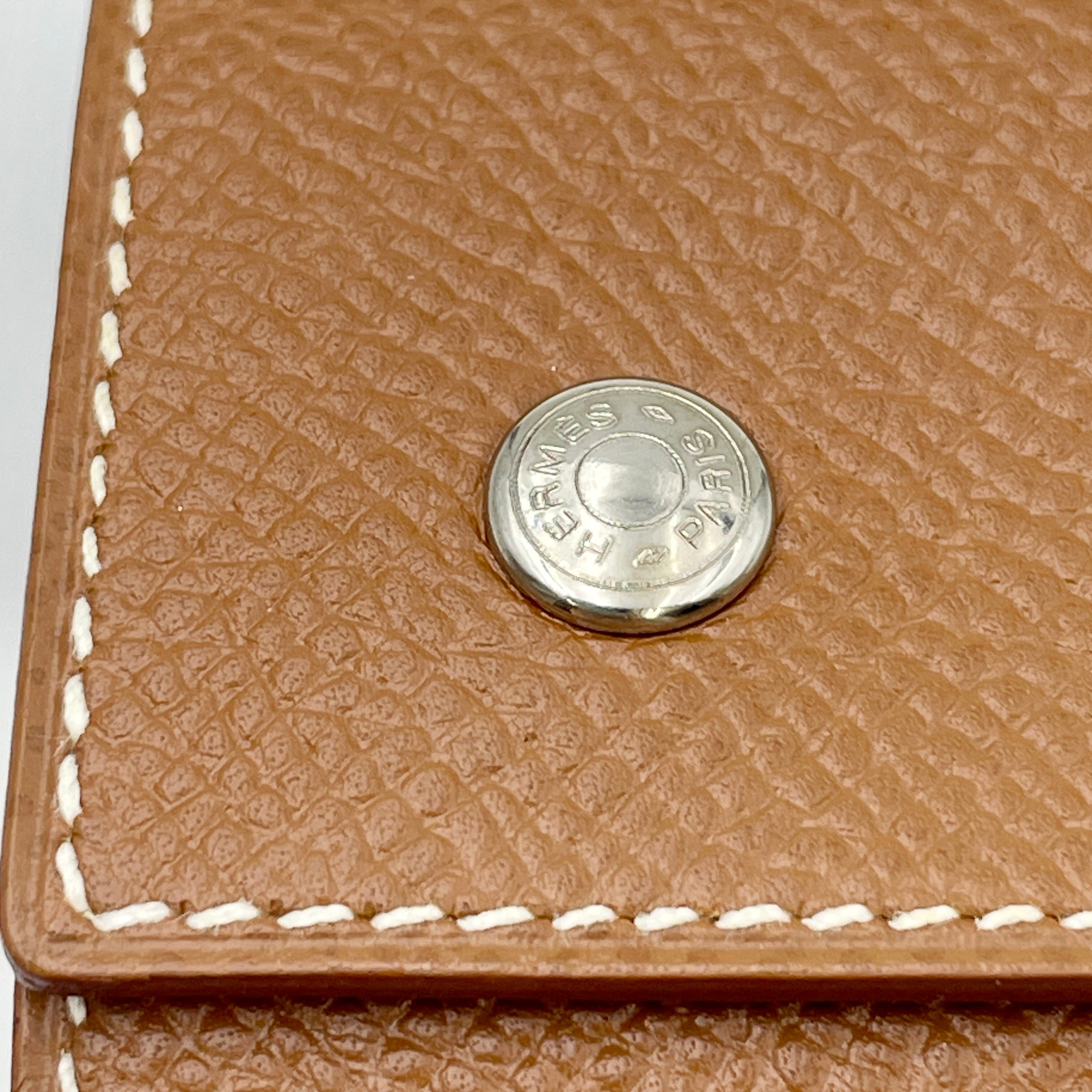 【送料無料】_HERMES _(エルメス)_キーケース エテュイクレ6_ブラウン/エプソン シルバー金具_未使用品