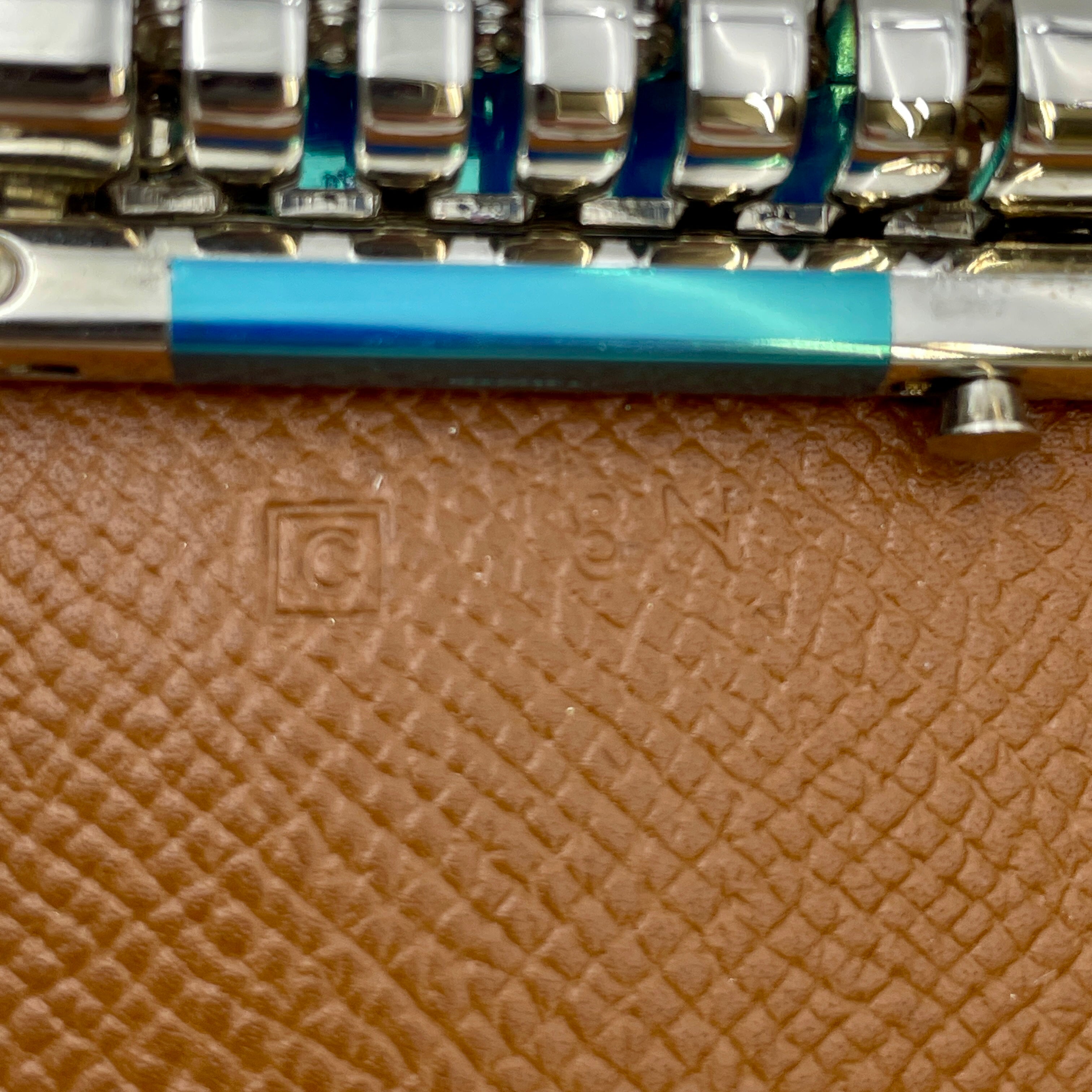 【送料無料】_HERMES _(エルメス)_キーケース エテュイクレ6_ブラウン/エプソン シルバー金具_未使用品