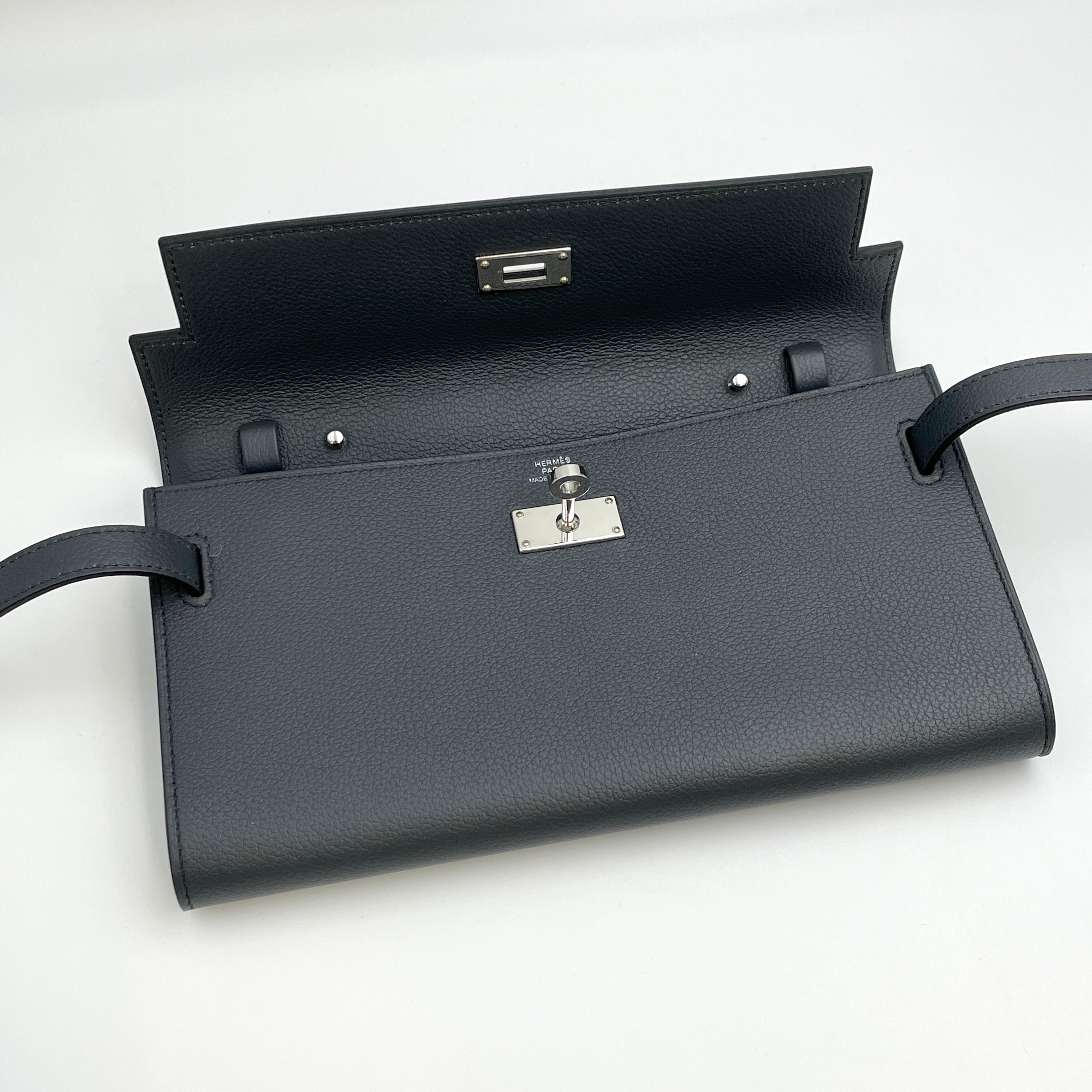 【送料無料】_ HERMES_(エルメス)_ケリーロングトゥーゴー_ エヴァ/アルドワーズ_ シルバー金具_ 中古品