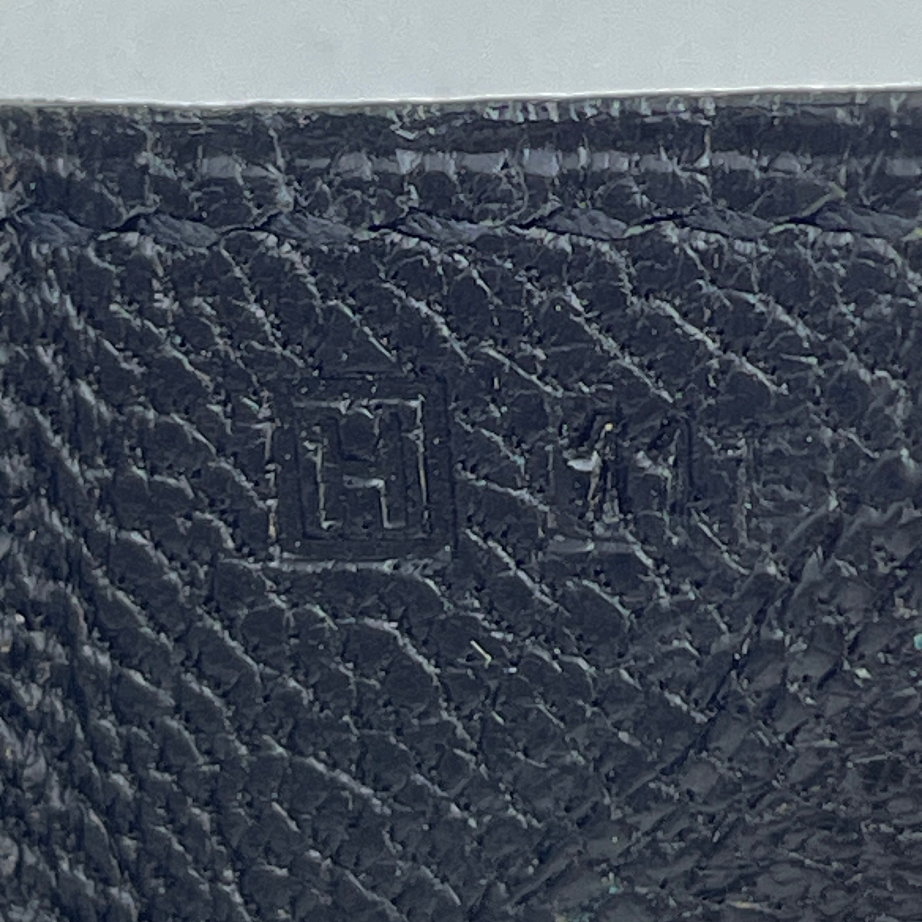 HERMES_(エルメス)_ル・ヴァンキャトル コインケース ヴェルソ_クロ/ シェーブル ゴールド金具_中古品