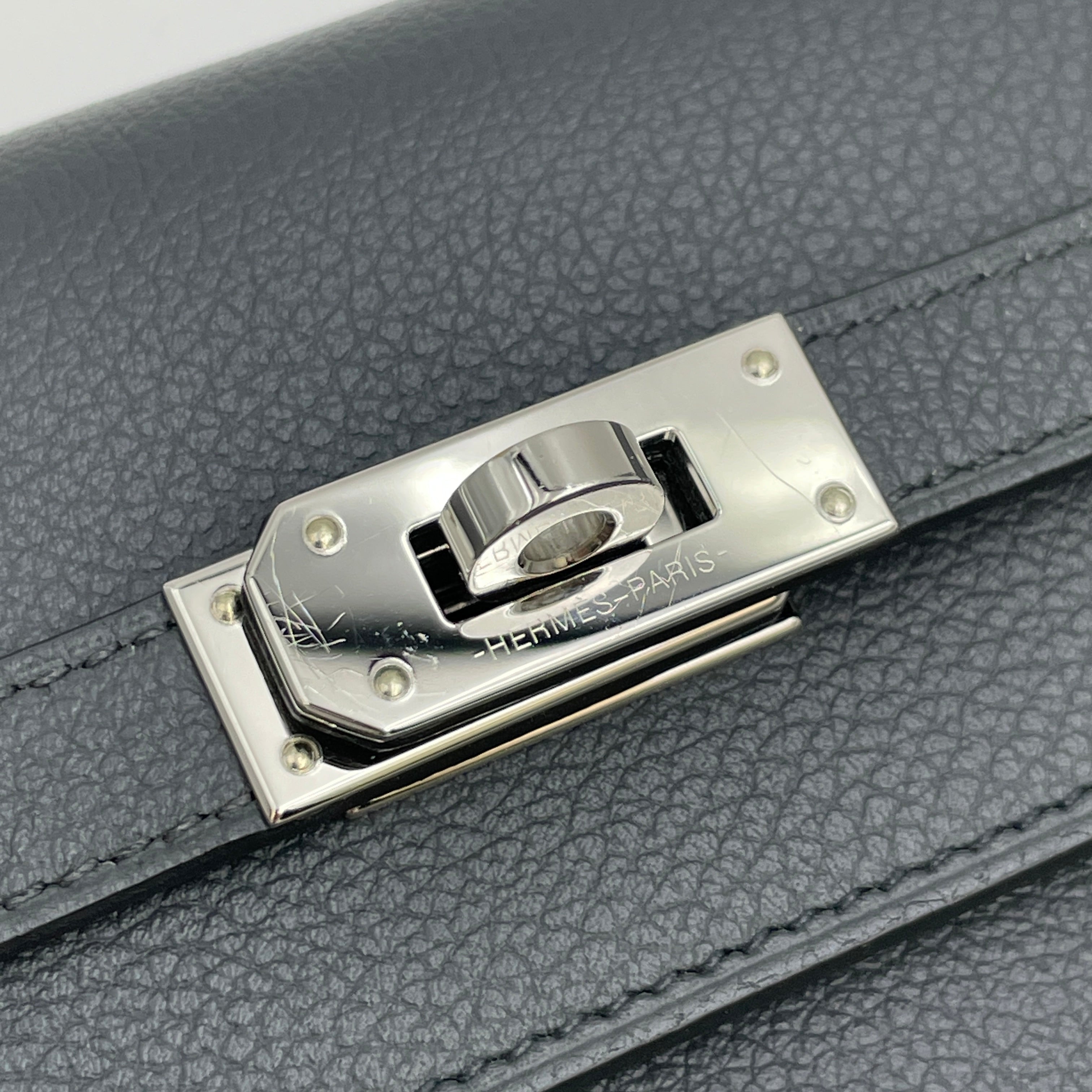 【送料無料】_ HERMES_(エルメス)_ケリーロングトゥーゴー_ エヴァ/アルドワーズ_ シルバー金具_ 中古品