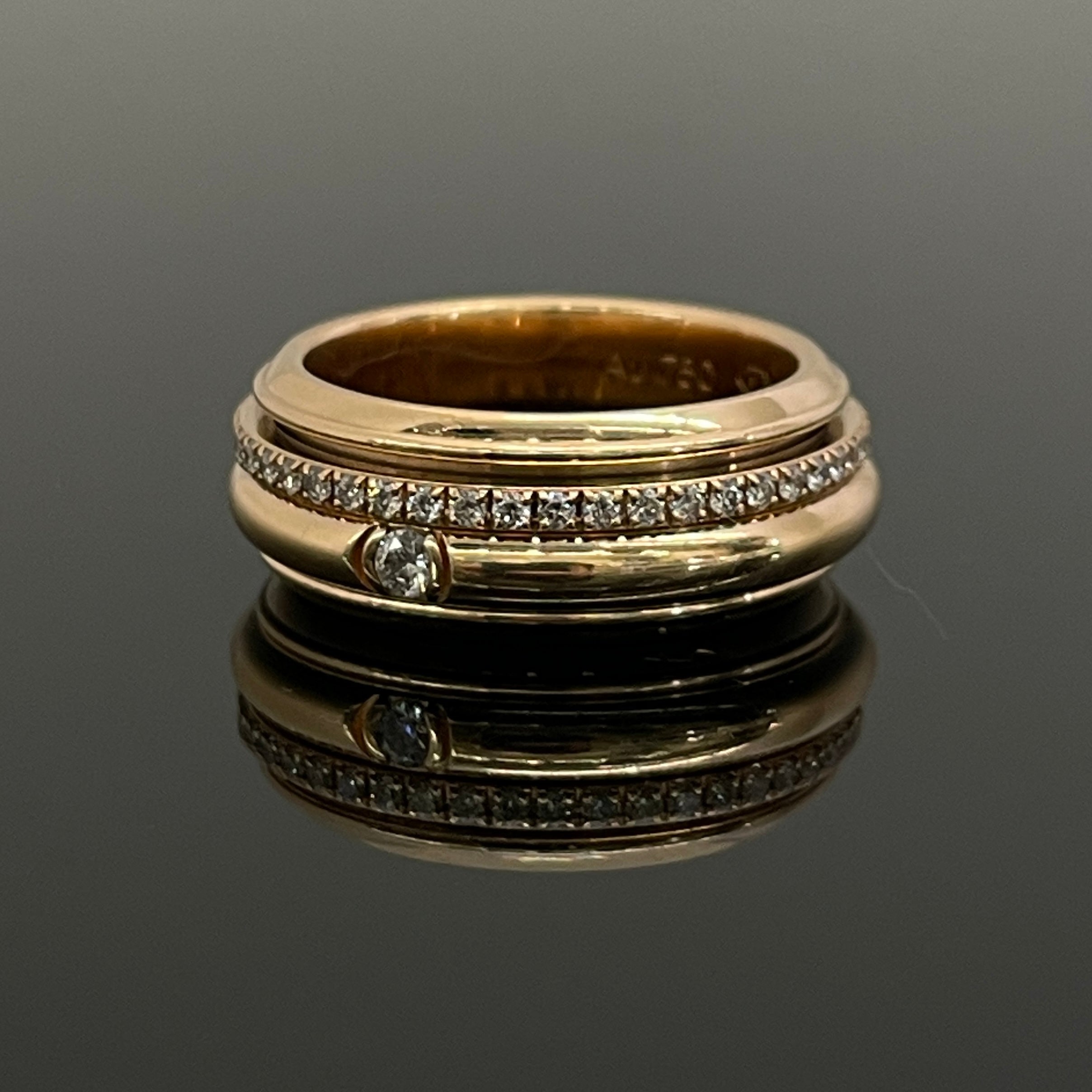 【送料無料】_PIAGET_(ピアジェ)_ポセション PGG34P8A57_K18PG ダイヤモンド リング_中古品