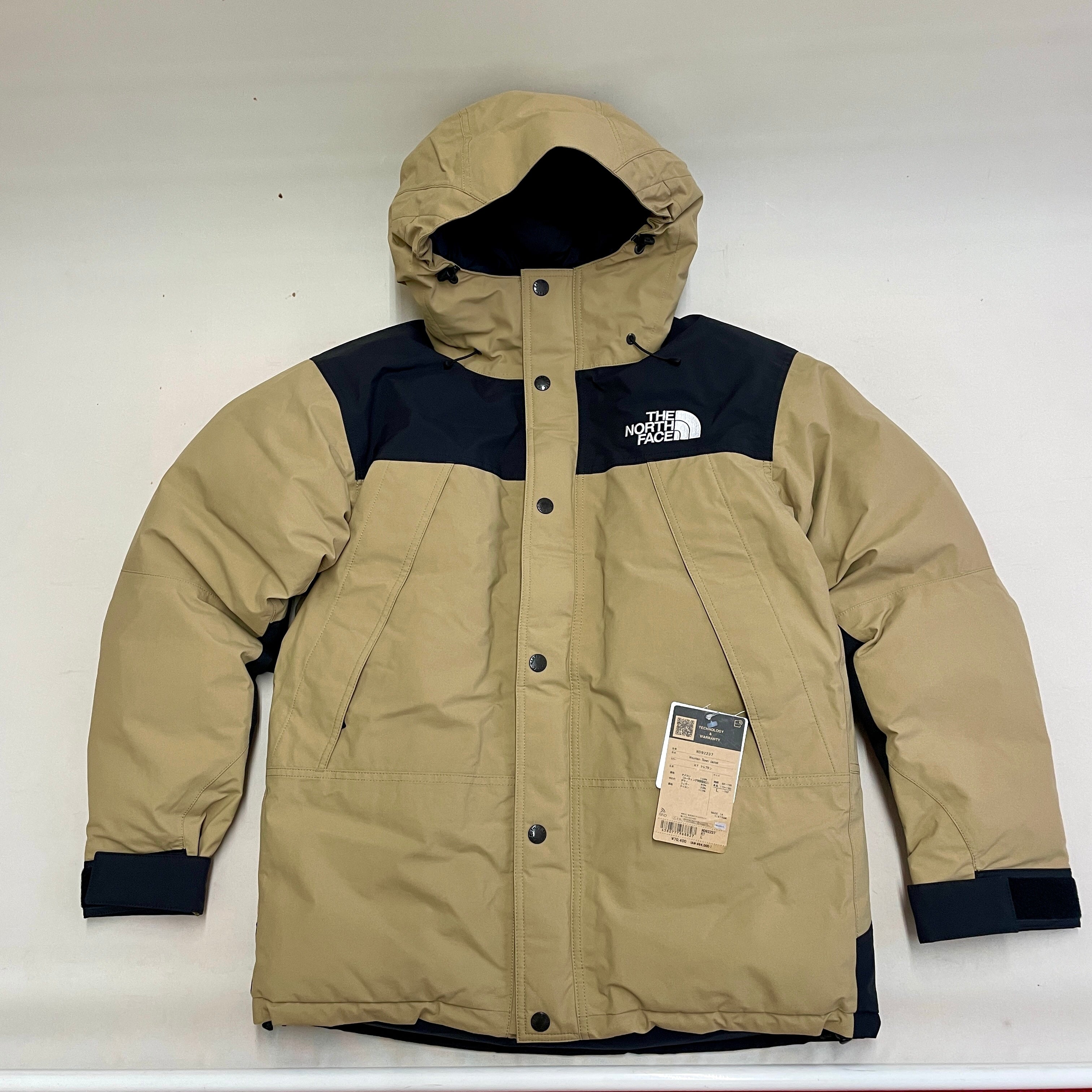 【送料無料】_ THE NORTH FACE_(ザ・ノース・フェイス)_マウンテンダウンジャケット_ Lサイズ ND92237 KT_未使用品
