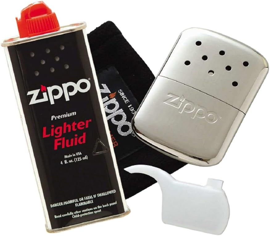 【送料無料】_ ZiPPO_(ジッポー)_ハンディウォーマー&オイルセット_(オイル式充填式カイロ)_ZHW−JF(希少。廃番品)_新品未開封品