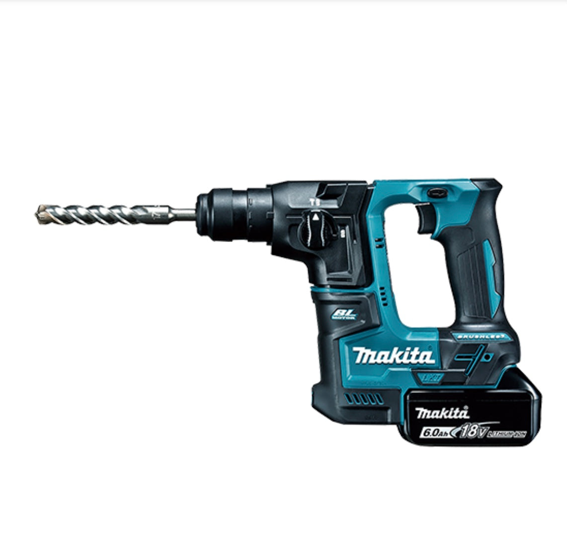 makita_(マキタ)_17㎜充電式ハンマドリルHR171DRGX _(18V 6.0Ahバッテリ2個 充電器 ケース付)_未使用品