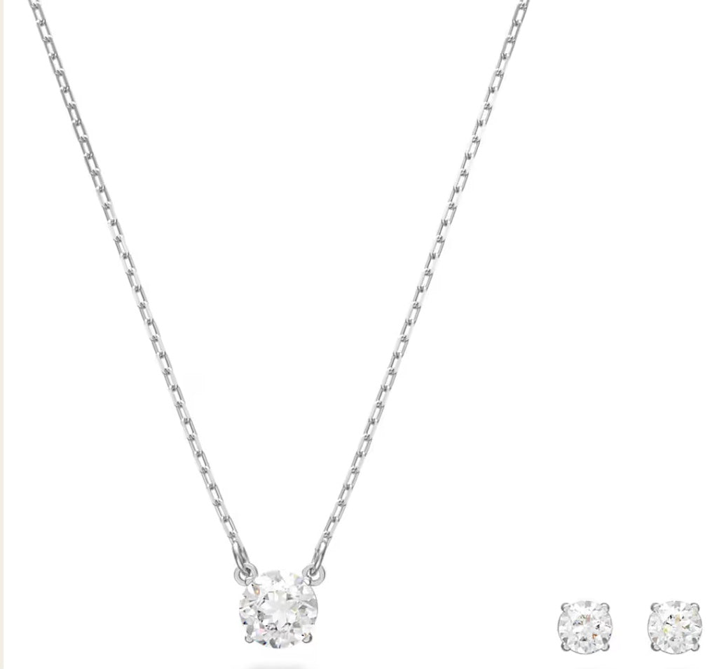 【送料無料】_ SWAROVSKI_(スワロフスキー)_Stilla Attract _ネックレス&ピアスセット_未使用品
