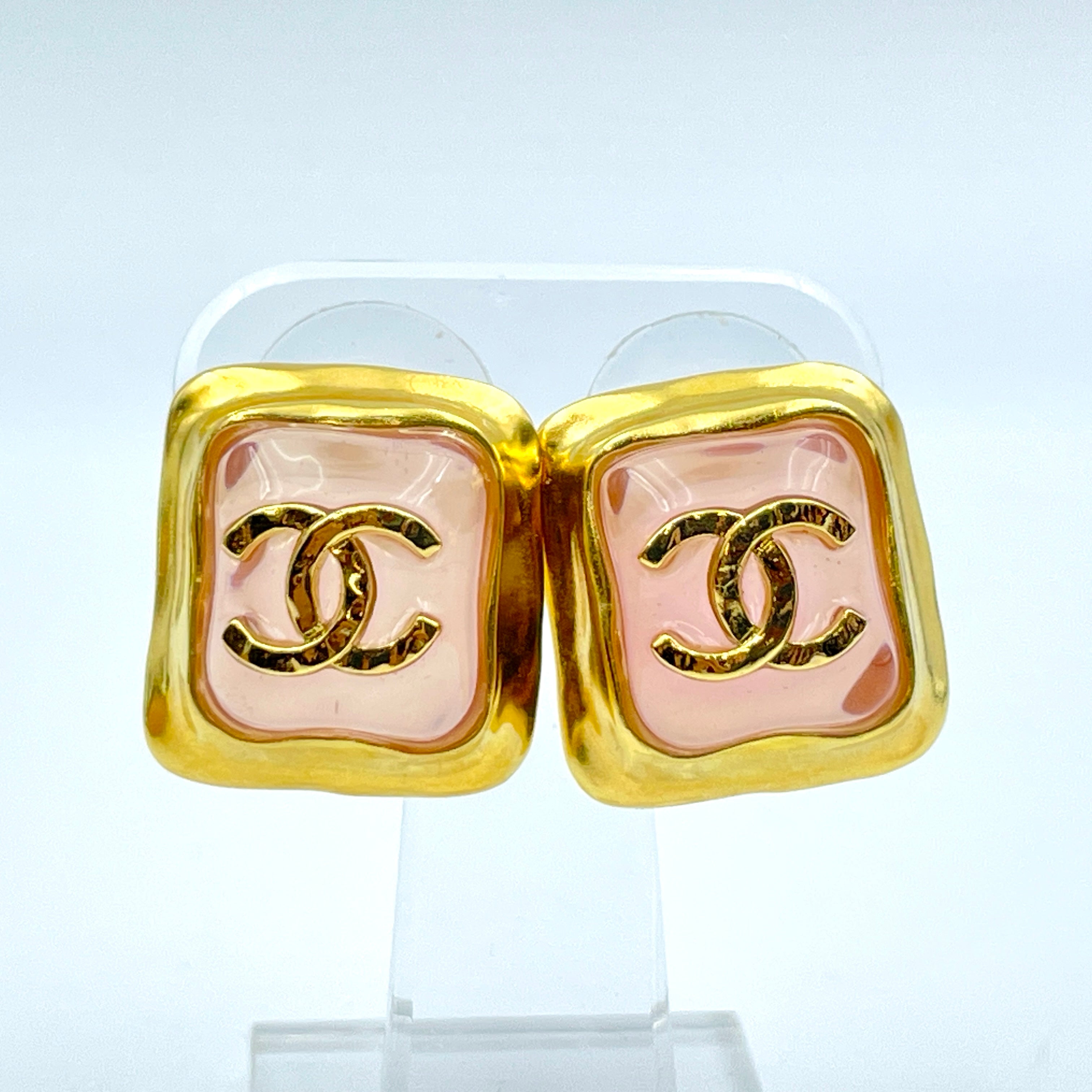 CHANEL_(シャネル)_ABA138 B09967 NM123_ココマーク スクエア_ピンク/ゴールド_中古品