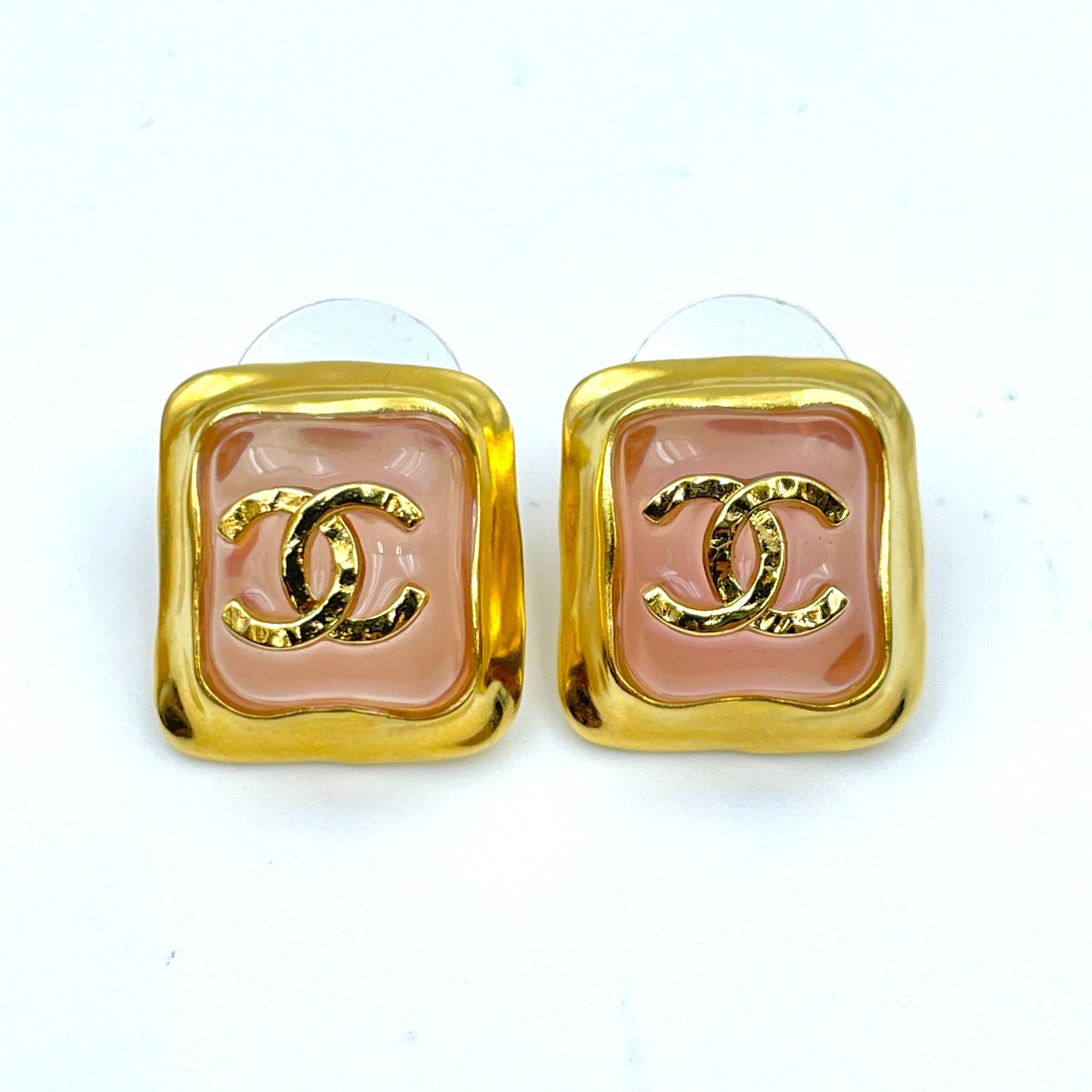 CHANEL_(シャネル)_ABA138 B09967 NM123_ココマーク スクエア_ピンク/ゴールド_中古品