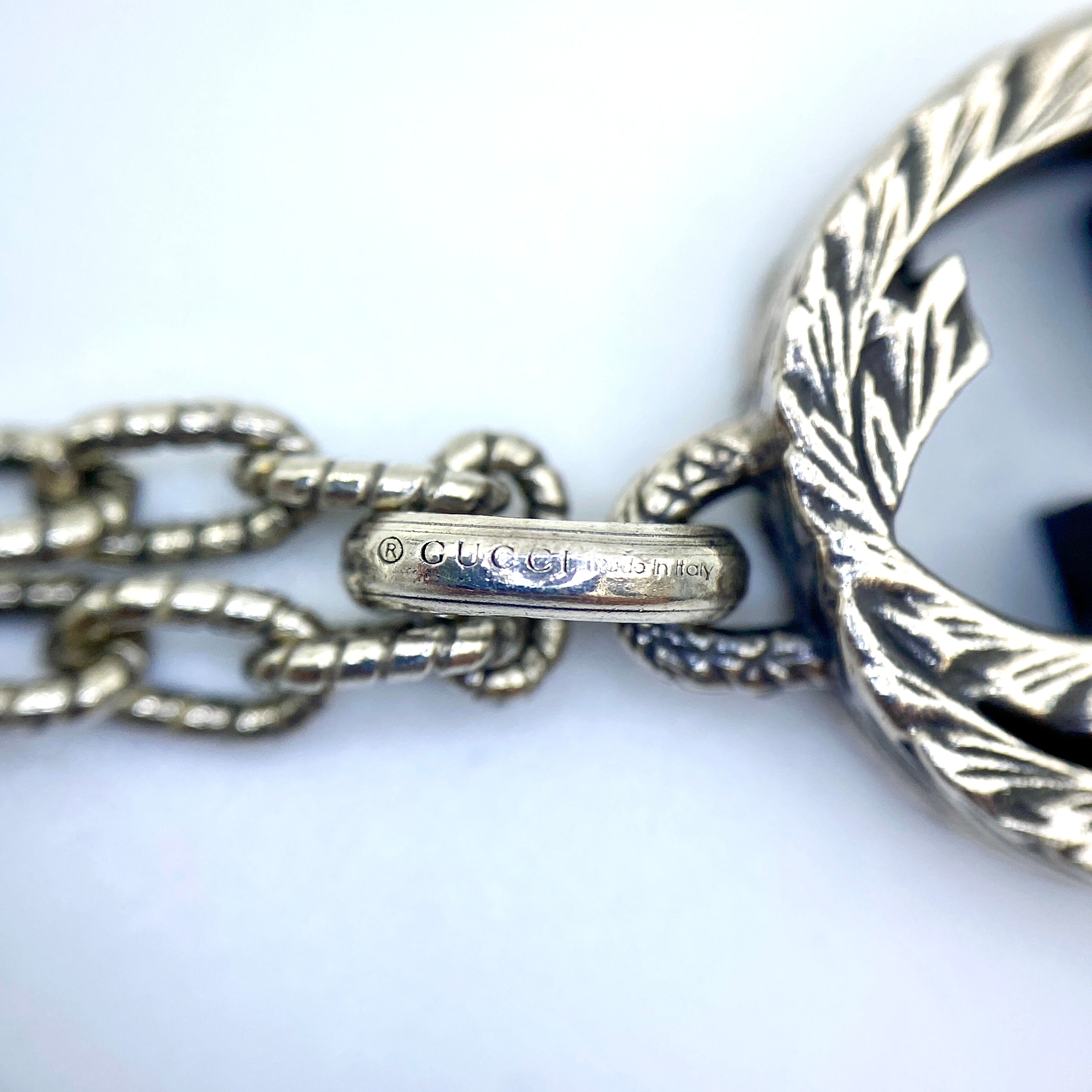 GUCCI_(グッチ)_ インターロッキング _ペンダント ネックレス455307_中古品