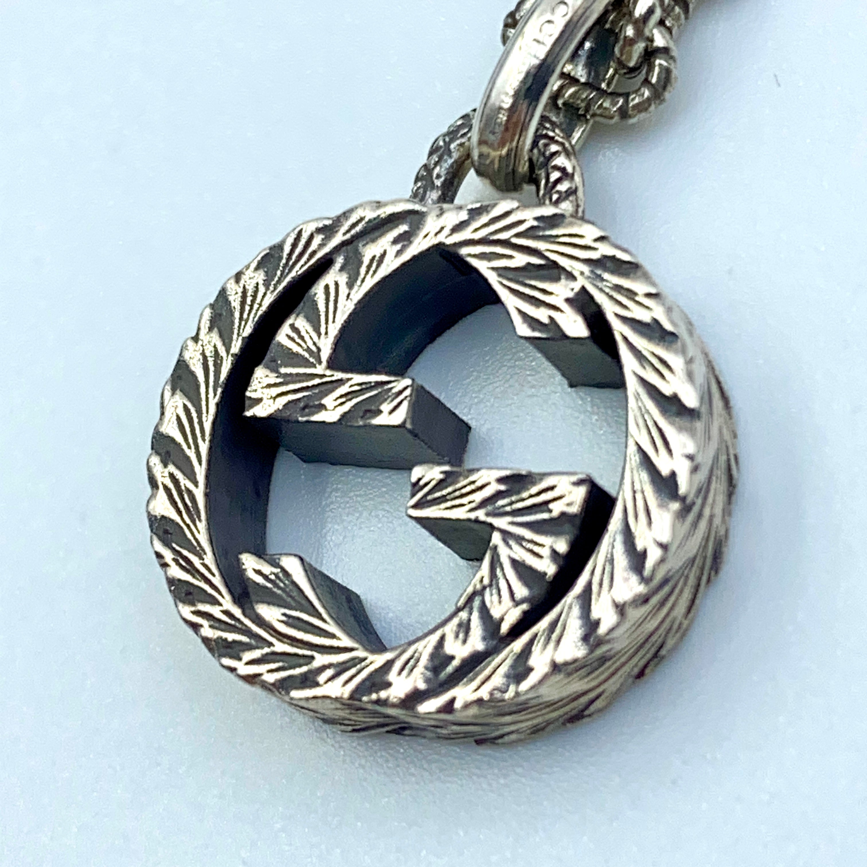 GUCCI_(グッチ)_ インターロッキング _ペンダント ネックレス455307_中古品